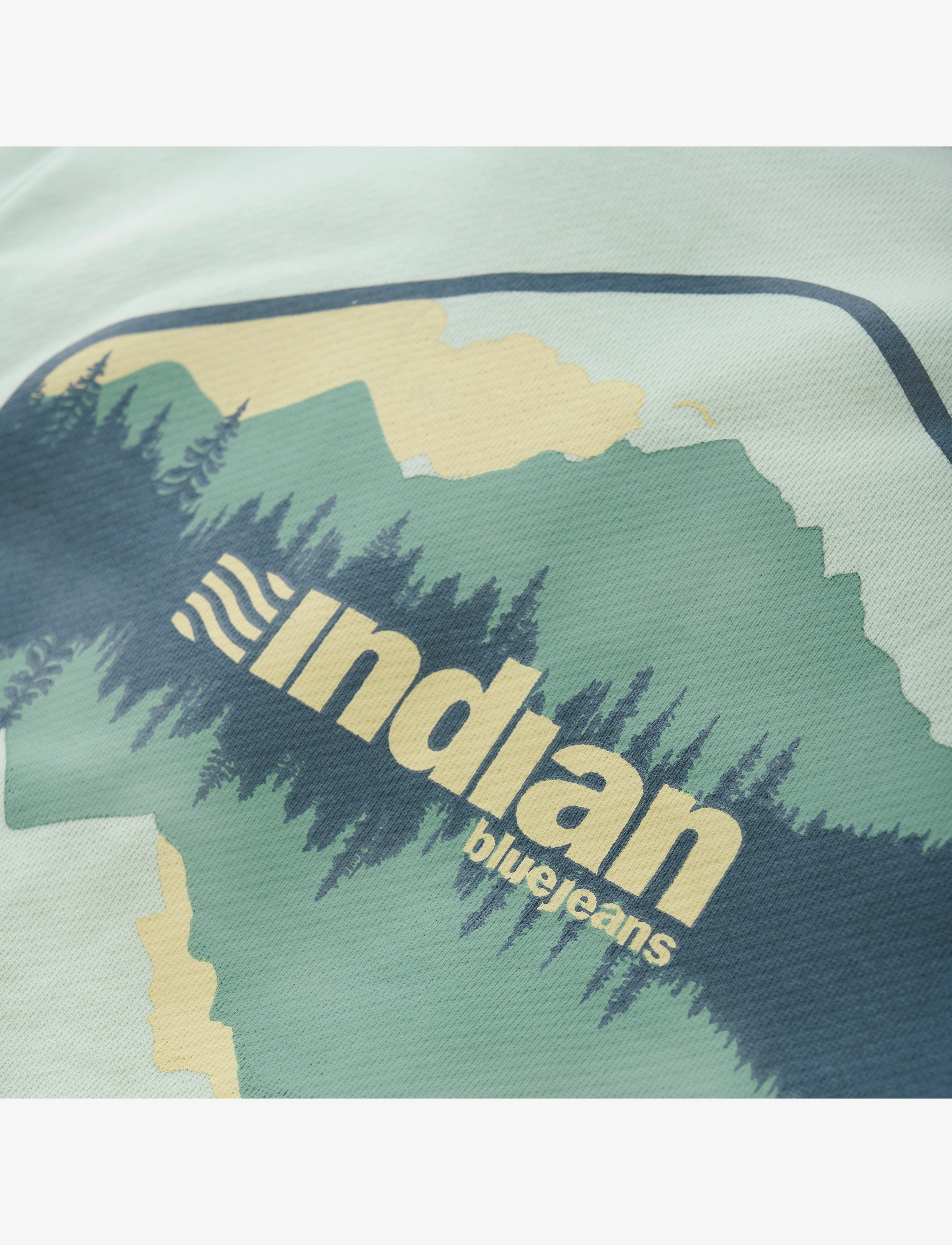 Indian Blue Jeans - Sweater Backprint - fade mint - 2