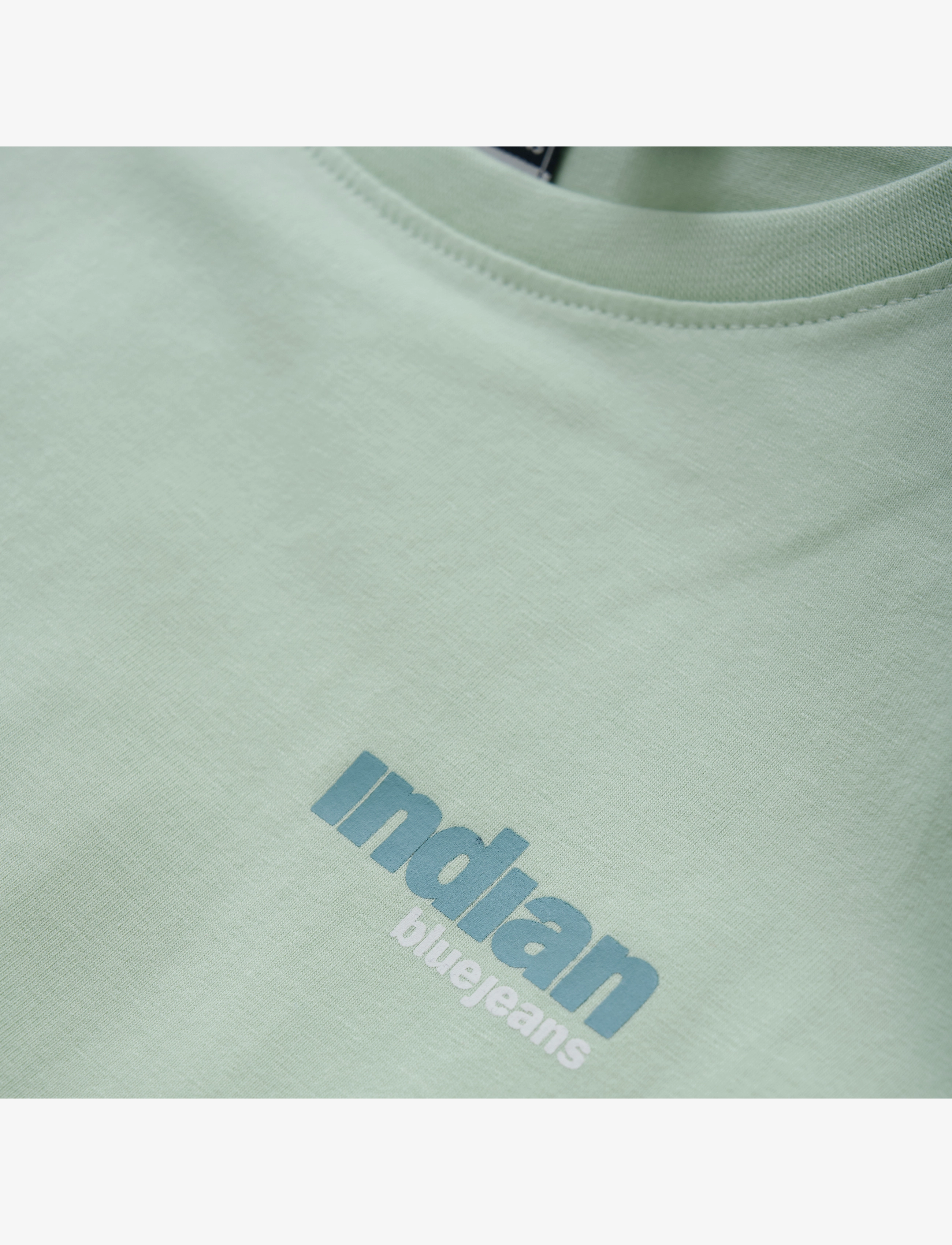Indian Blue Jeans - T-shirt Backprint Wave - short-sleeved t-shirts - fade mint - 2