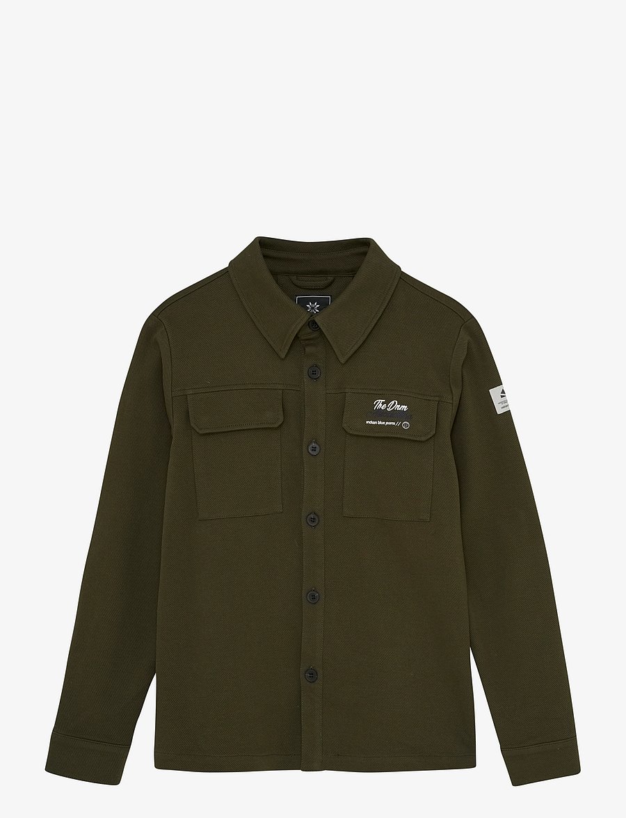 Indian Blue Jeans - Shirt Jacket The DNM - kerged joped - army earth - 0
