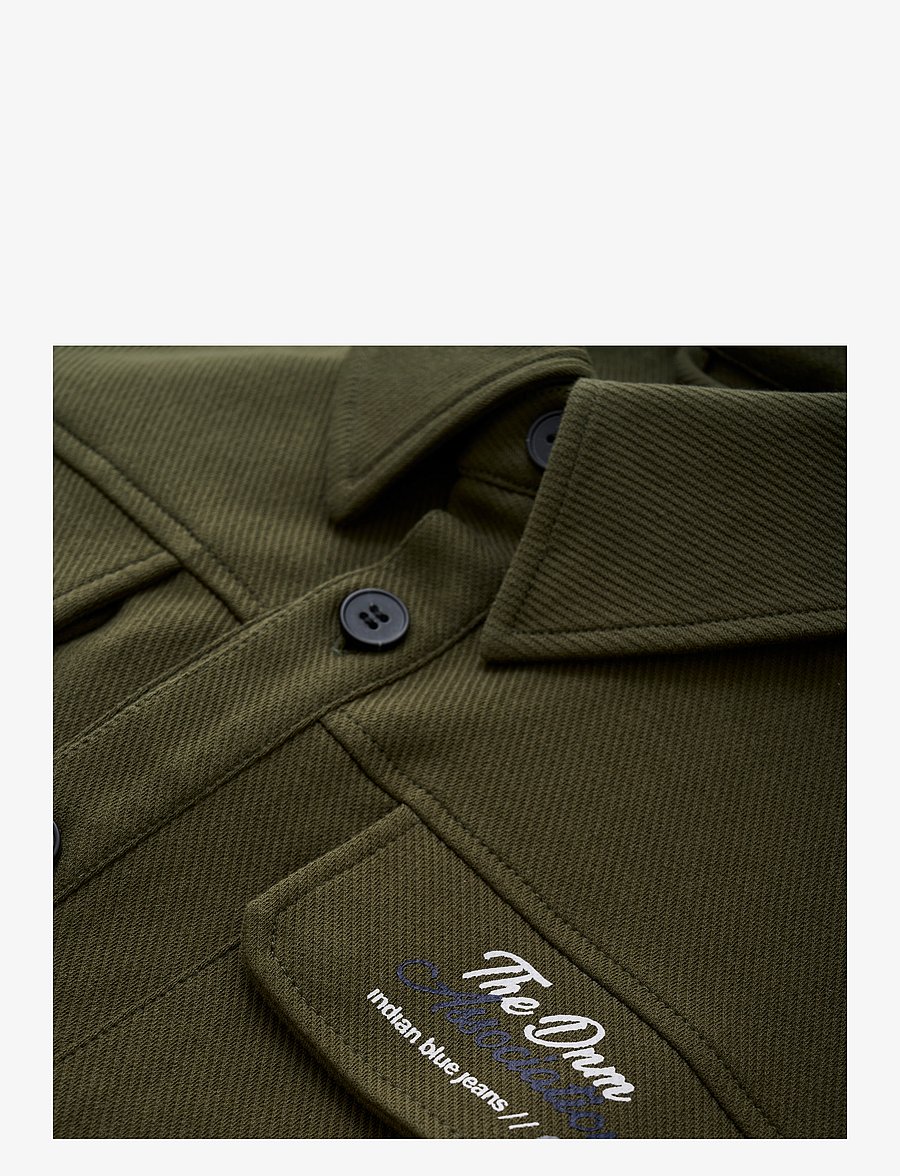 Indian Blue Jeans - Shirt Jacket The DNM - kerged joped - army earth - 3