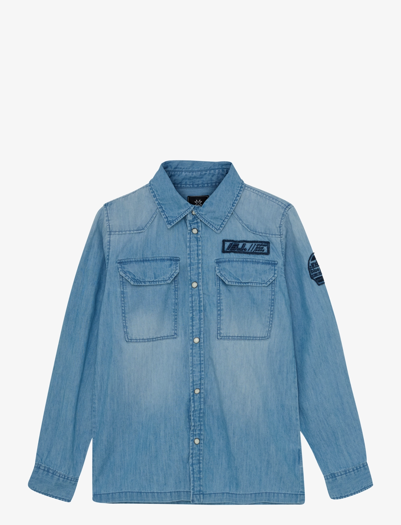 Indian Blue Jeans - Shirt Denim Badges - light denim blue - 1