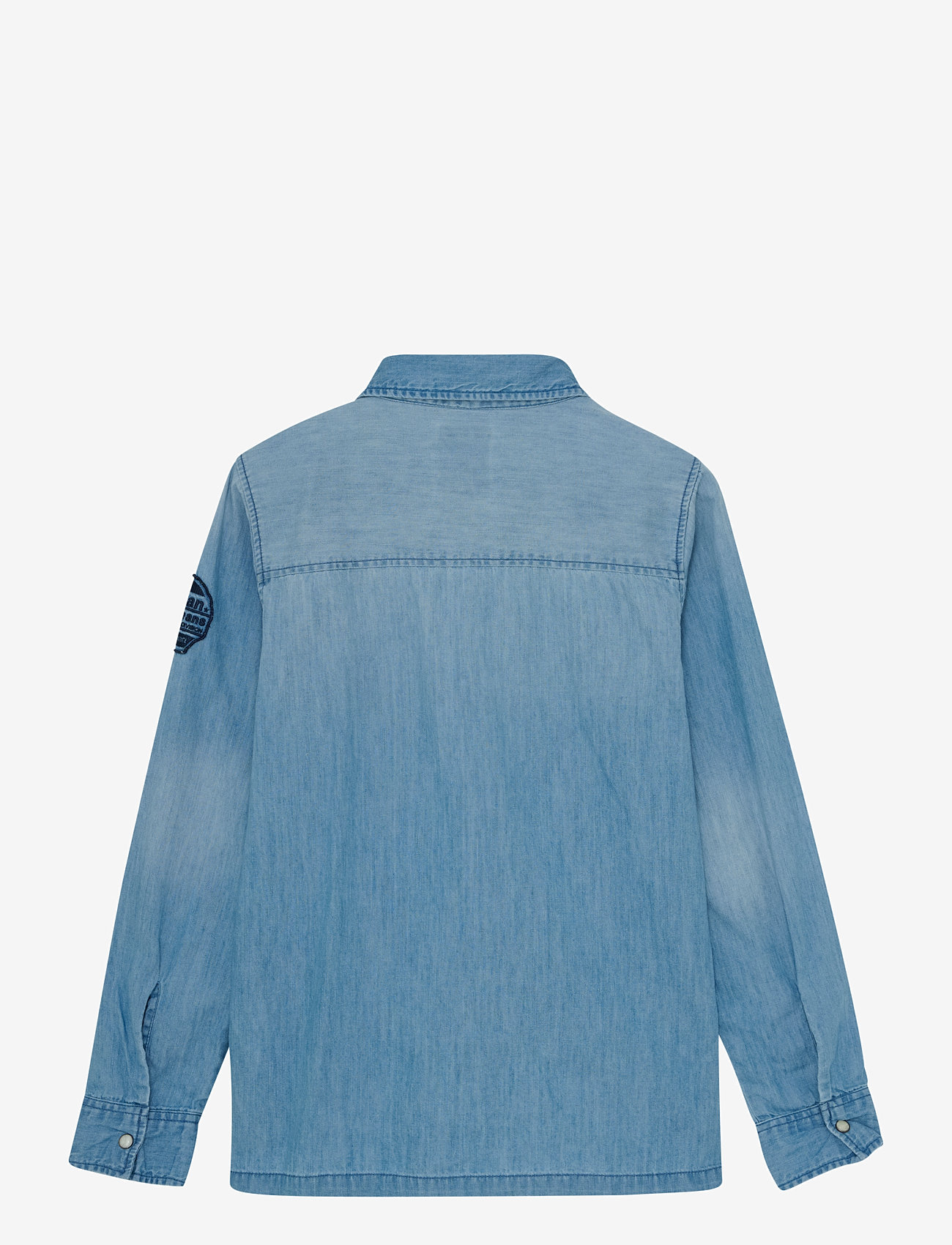 Indian Blue Jeans - Shirt Denim Badges - langärmlige hemden - light denim blue - 2