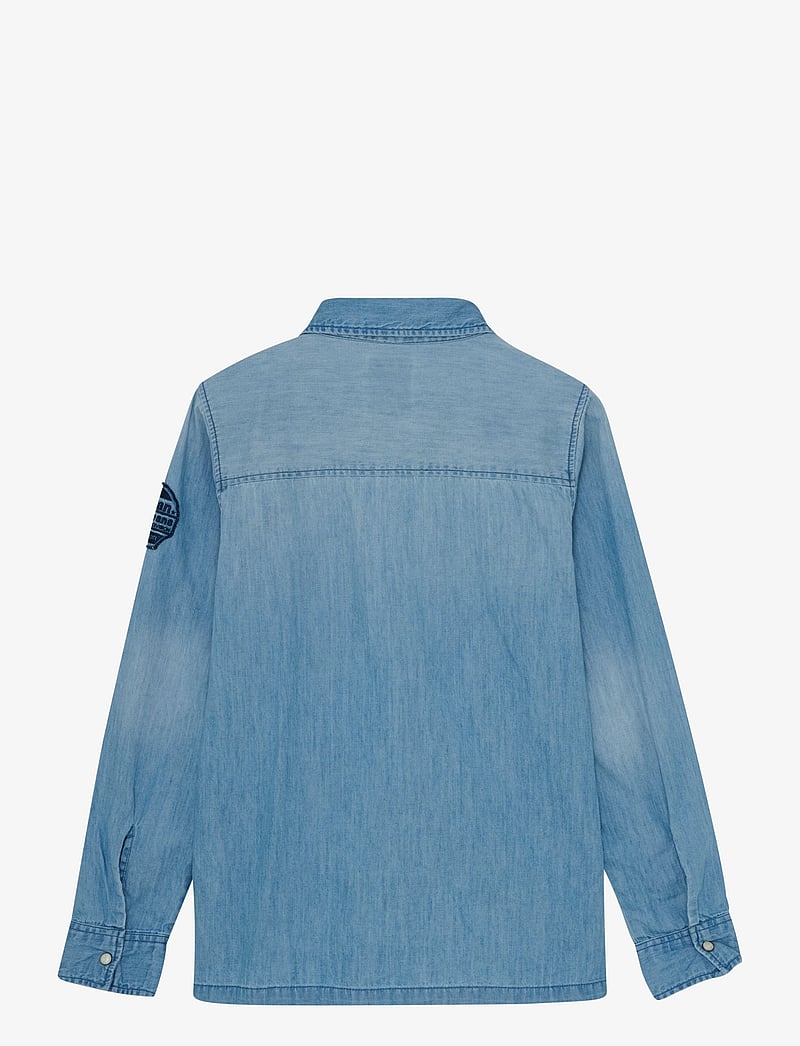 Indian Blue Jeans - Shirt Denim Badges - langärmlige hemden - light denim blue - 2