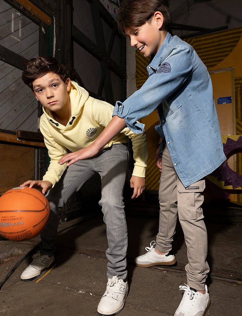 Indian Blue Jeans - Shirt Denim Badges - langärmlige hemden - light denim blue - 0