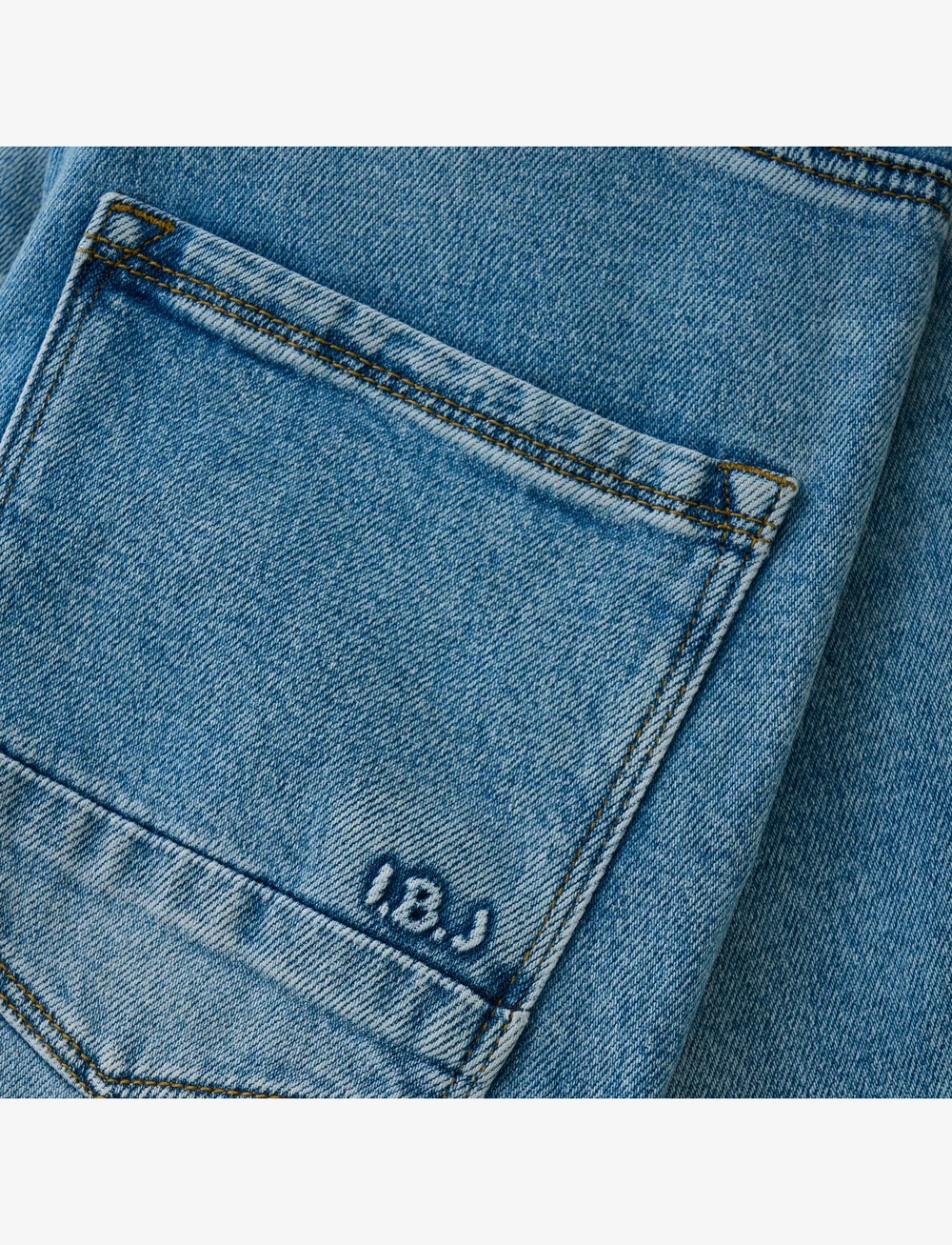 Indian Blue Jeans - 2554 Wide Straight Blue Jeans - hosen mit weitem bein - medium denim - 2