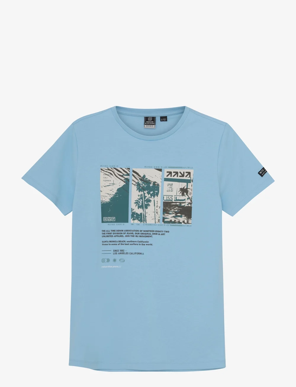 Indian Blue Jeans - T-shirt Print - kurzärmelige - blue bell - 0