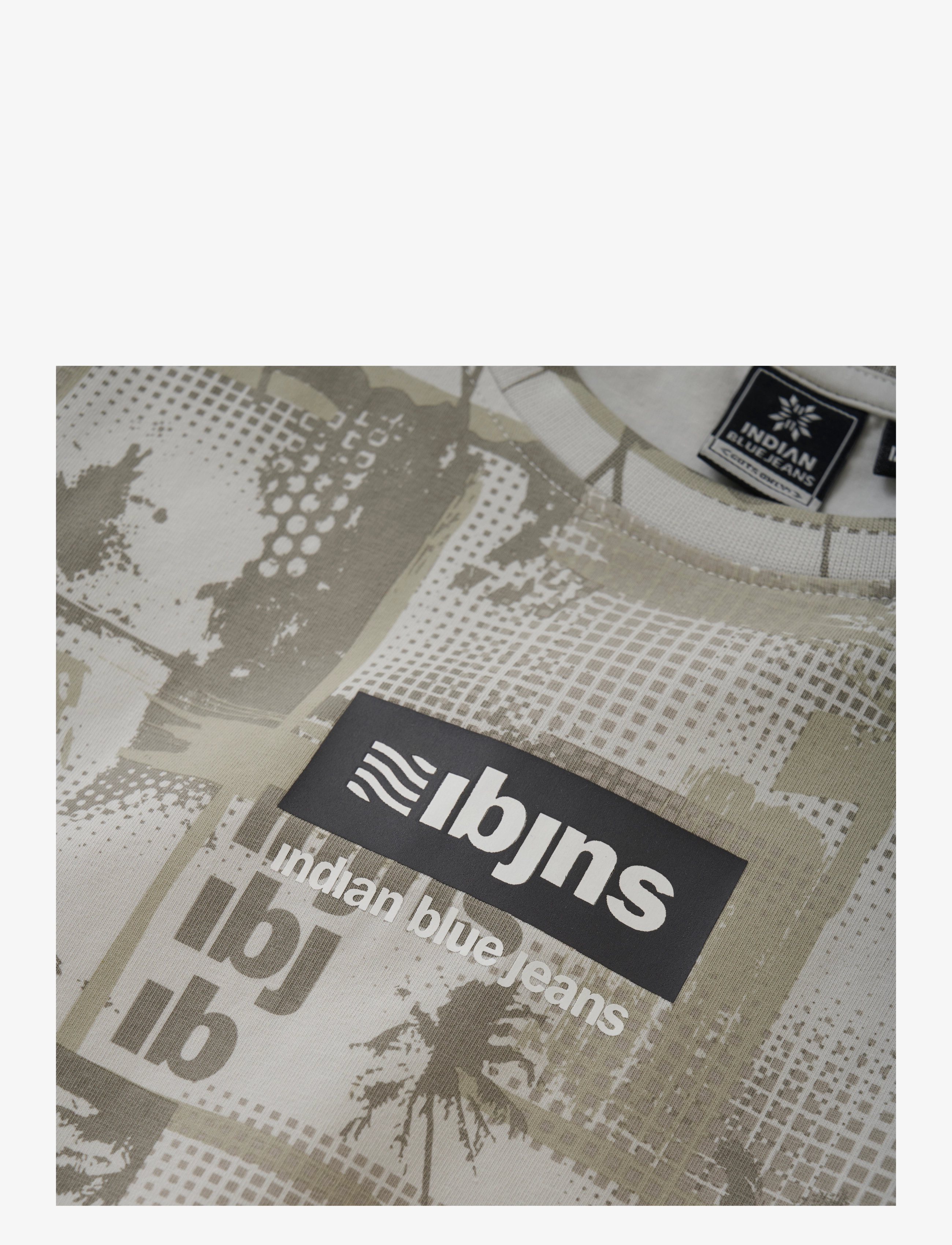 Indian Blue Jeans - T-shirt IBJ all over print - kortærmede t-shirts - dawn blue - 3