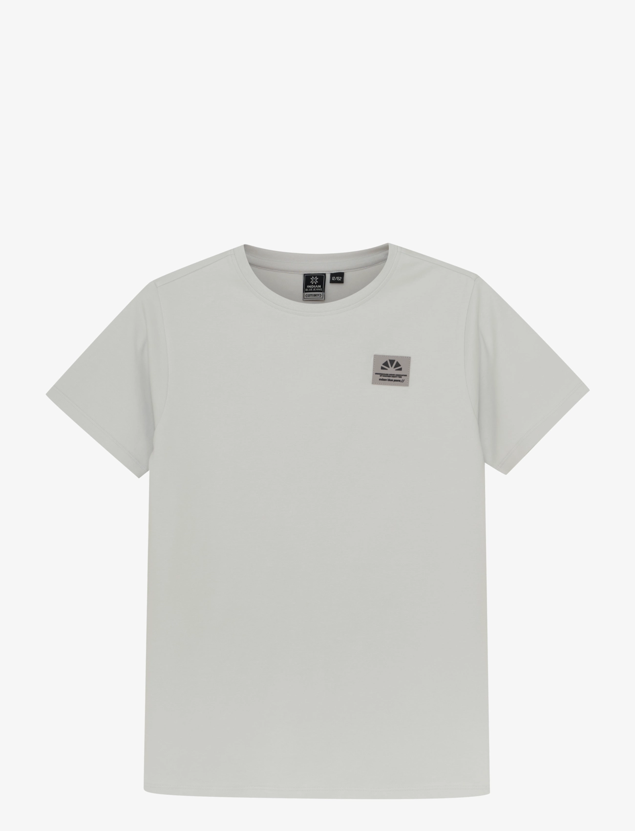 Indian Blue Jeans T-shirt Badge and Backprint - Overdele - DAWN BLUE / grey
