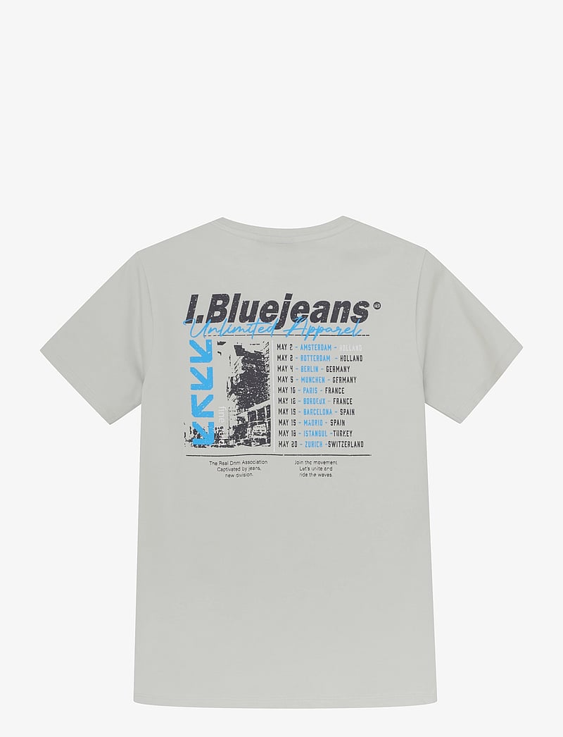 Indian Blue Jeans - T-shirt Badge and Backprint - kurzärmelige - dawn blue - 1