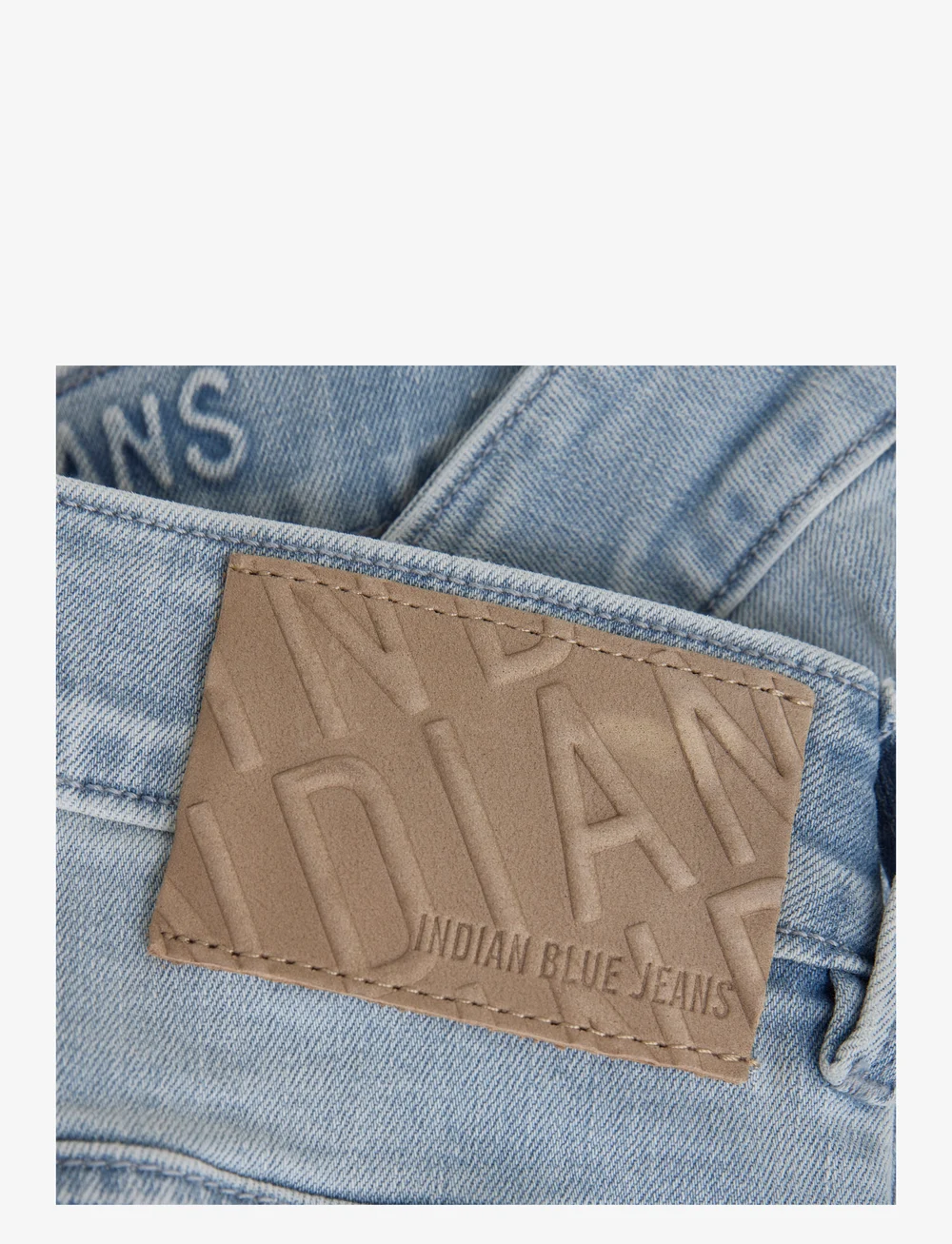 Indian Blue Jeans - Denim Shorts Light Denim - gallastuttbuxur - light denim blue - 2