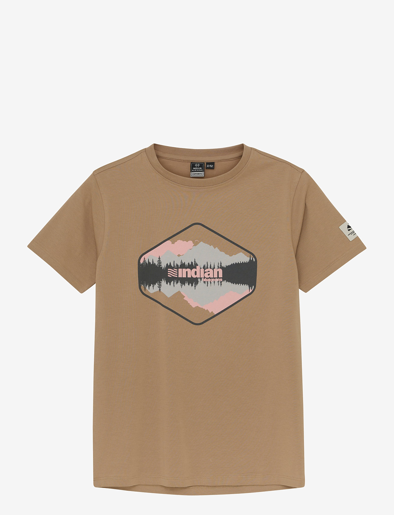 Indian Blue Jeans - T-shirt Chest print - kurzärmelige - desert sand - 0