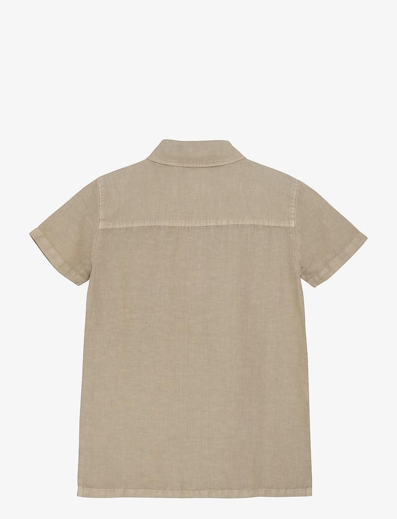 Indian Blue Jeans - Shirt Short Sleeve Linen Look - kurzärmlige hemden - cobblestone - 2