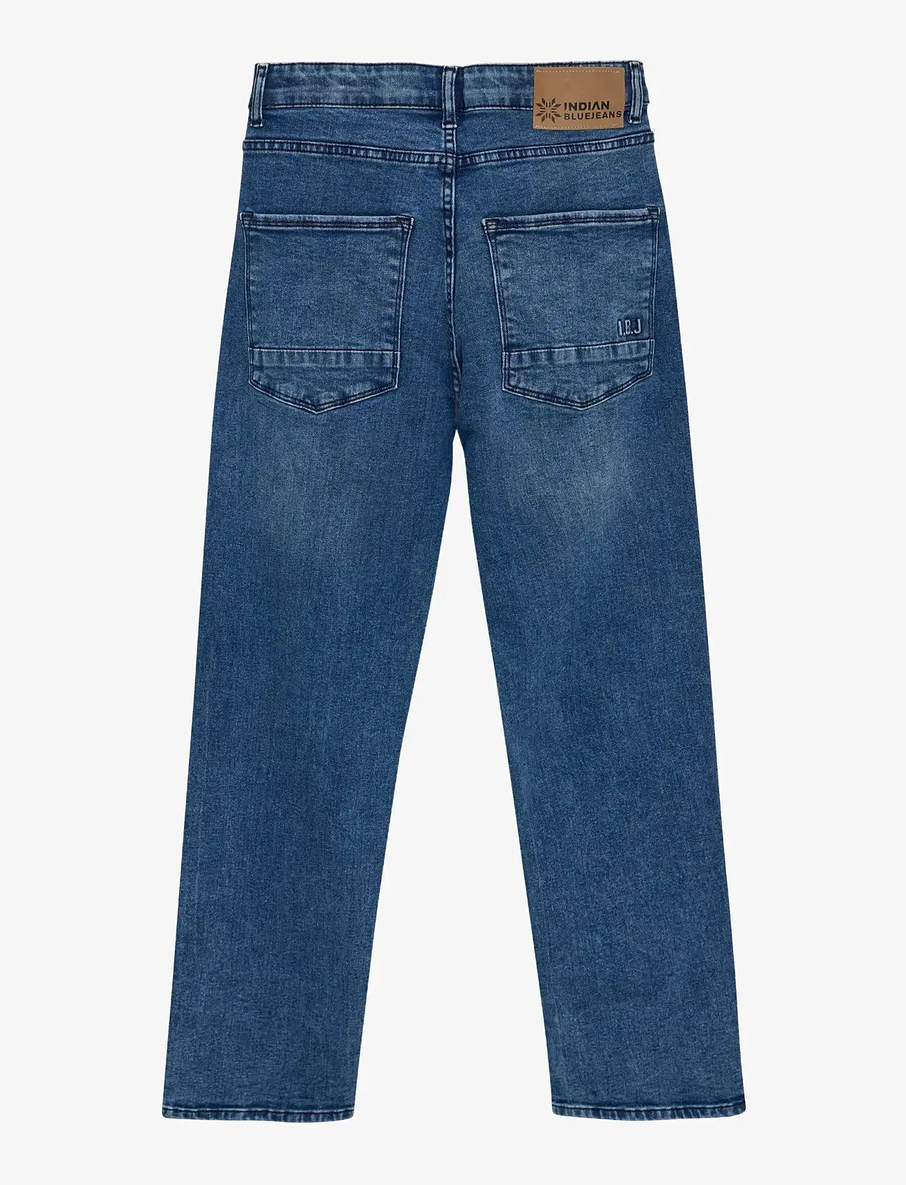 Indian Blue Jeans - 2455 Baggy Fit Straight Blue G - loose jeans - blue grey denim - 2