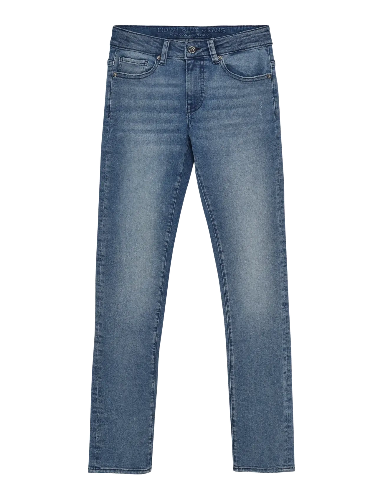 Indian Blue Jeans 2689 Straight Fit Usedjeans, 116, Blue, Jeans > Almindelige Jeans, Børn
