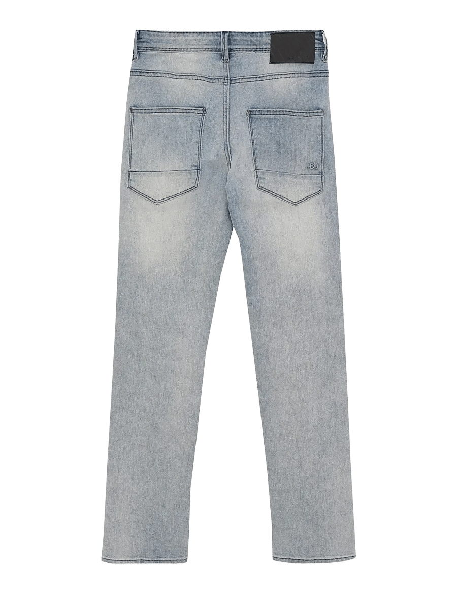 Indian Blue Jeans - 2558 Wide Straight Blue Gr Jea - wide leg jeans - blue grey denim - 2
