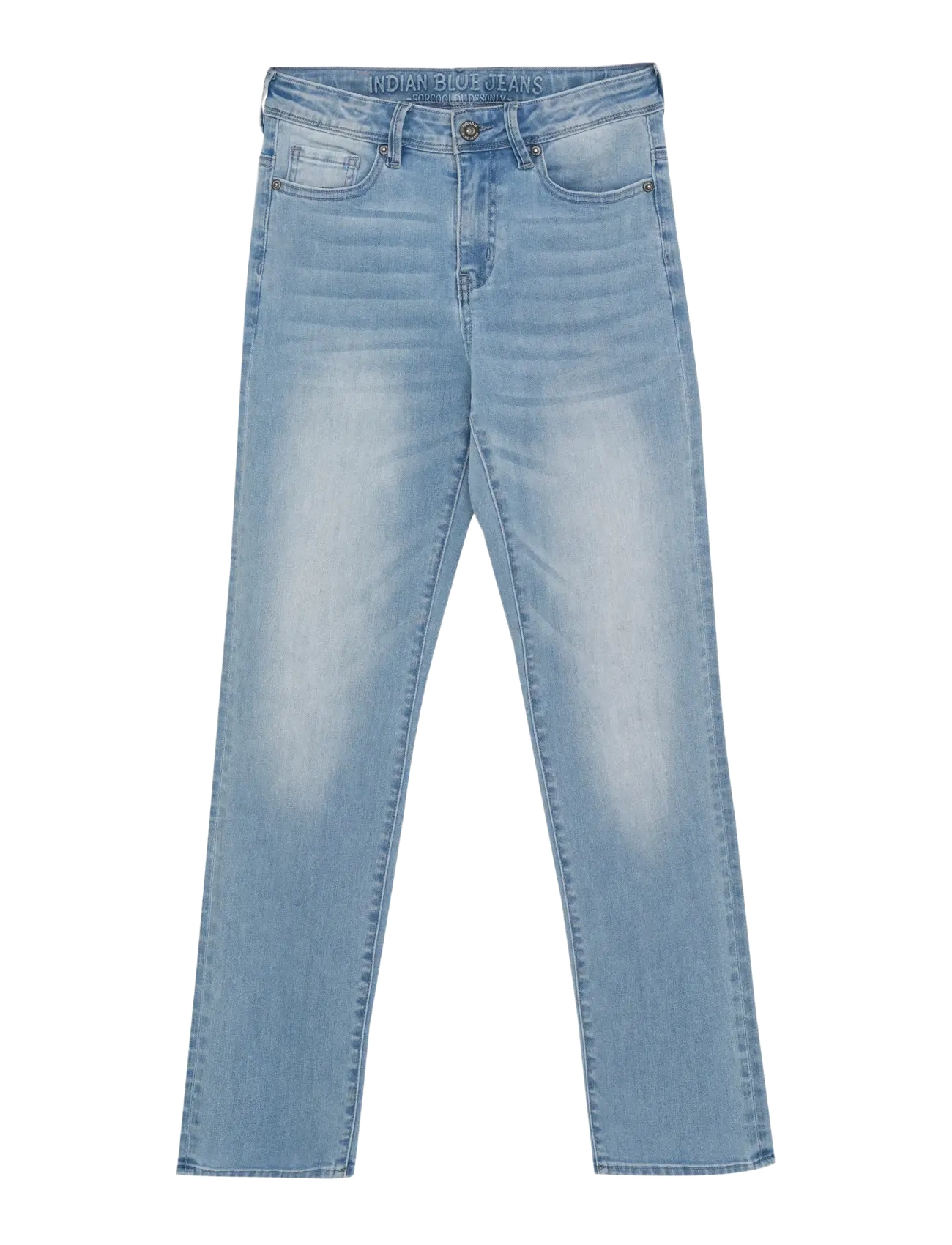 Indian Blue Jeans 2560 Wide Straight Blue Jeans - 4 for 3 - LIGHT DENIM BLUE / blue