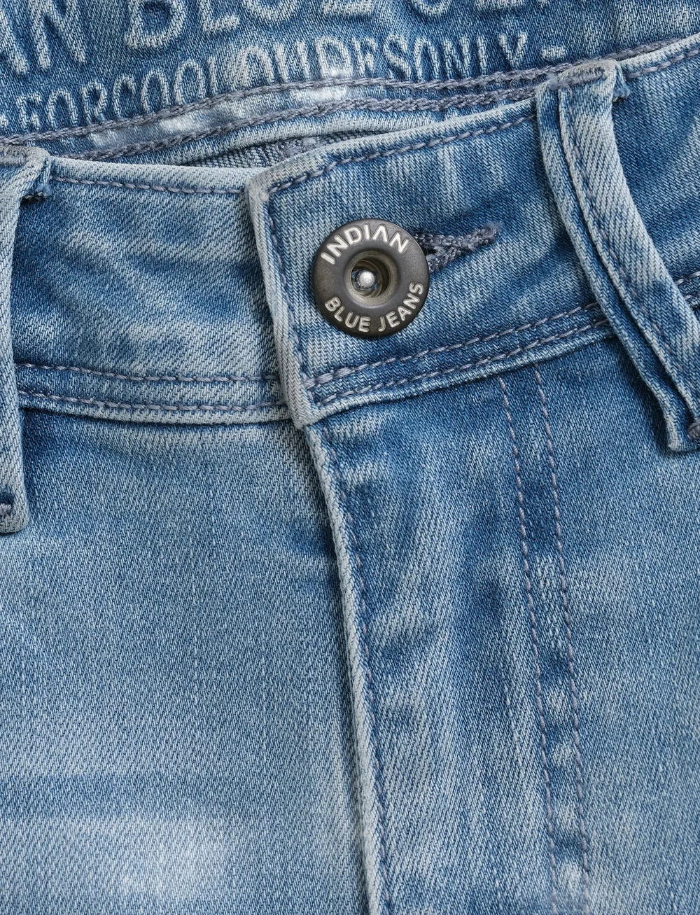 Indian Blue Jeans - 2560 Wide Straight Blue Jeans - hosen mit weitem bein - light denim blue - 4