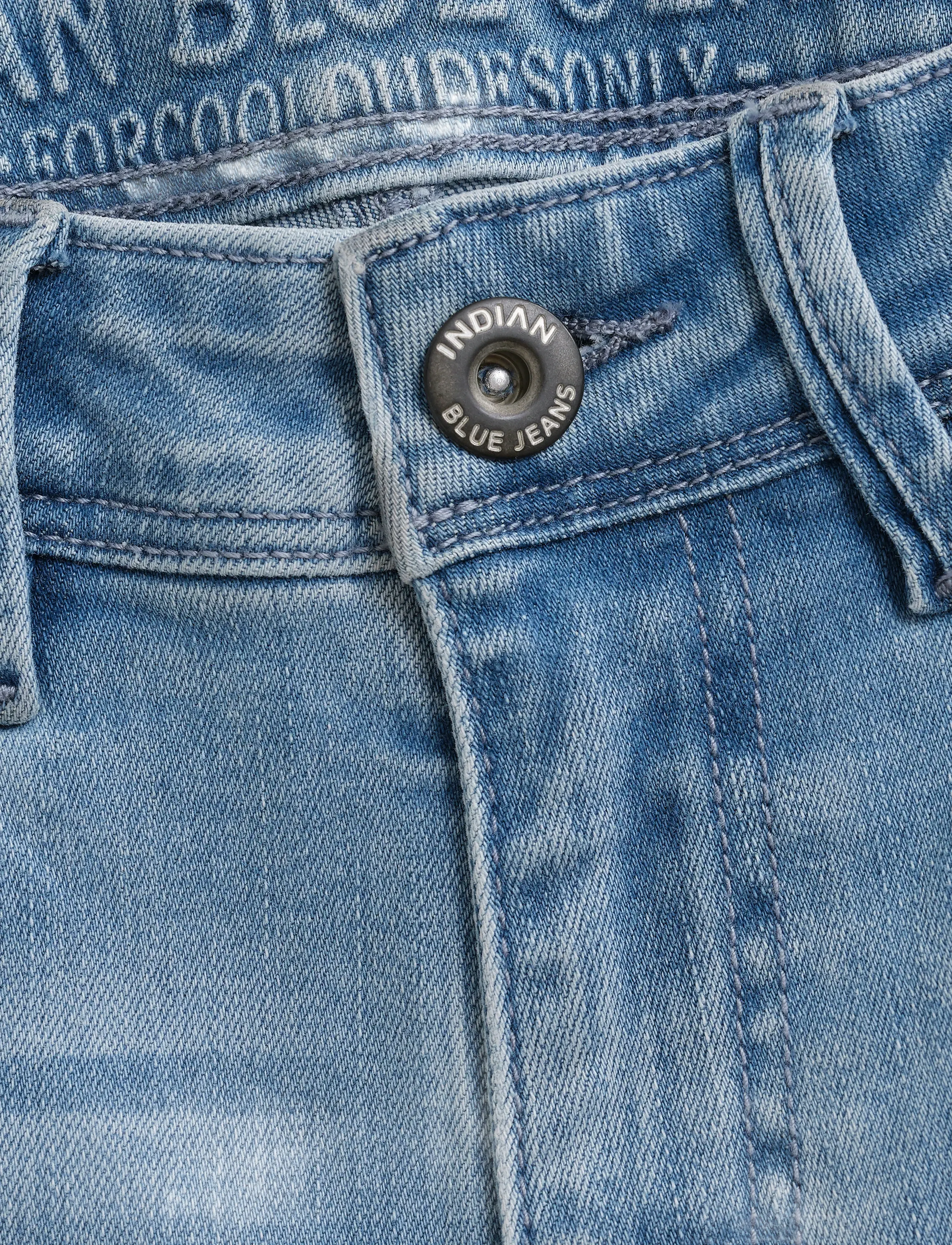 Indian Blue Jeans - 2560 Wide Straight Blue Jeans - vida jeans - light denim blue - 4
