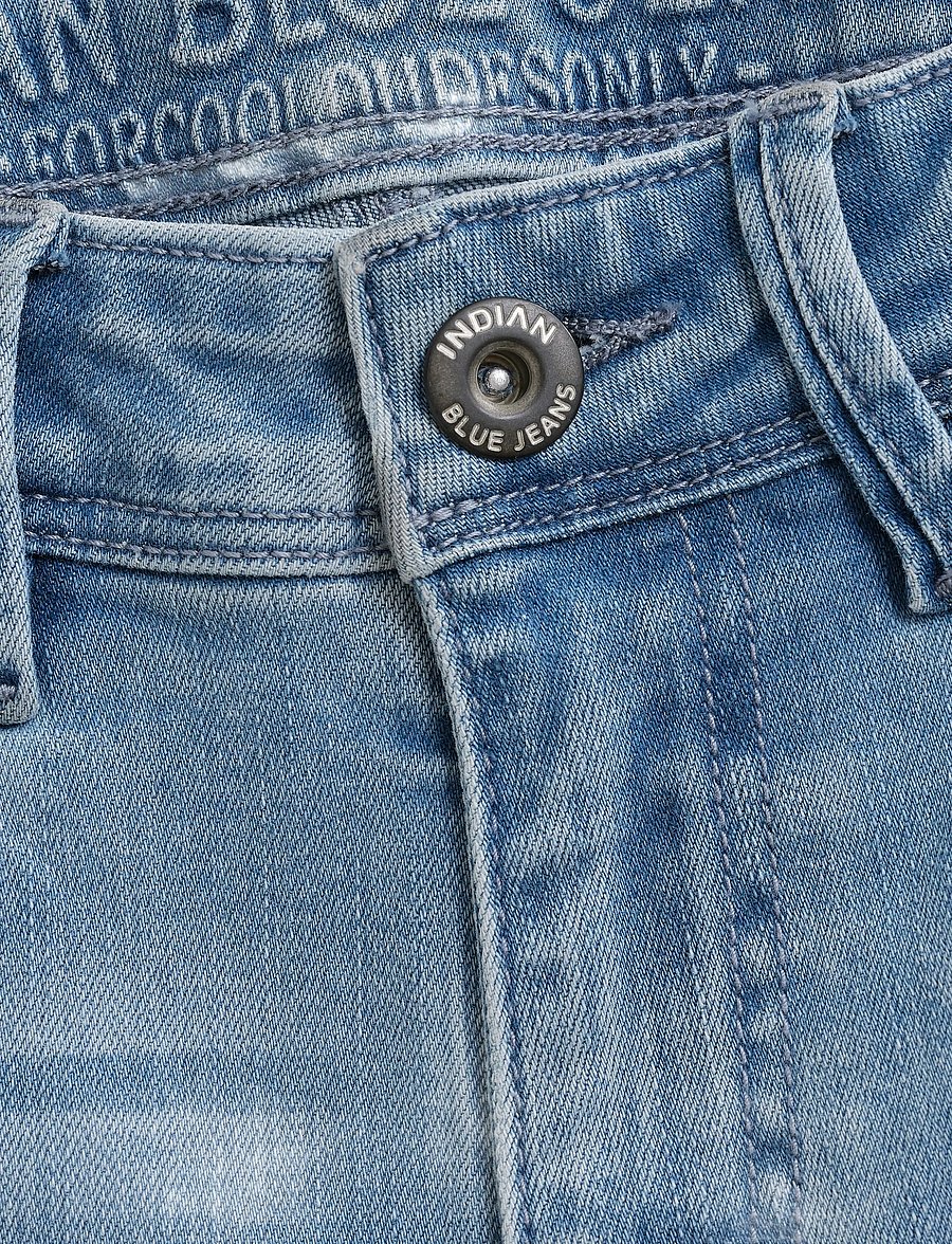 Indian Blue Jeans - 2560 Wide Straight Blue Jeans - vida jeans - light denim blue - 4