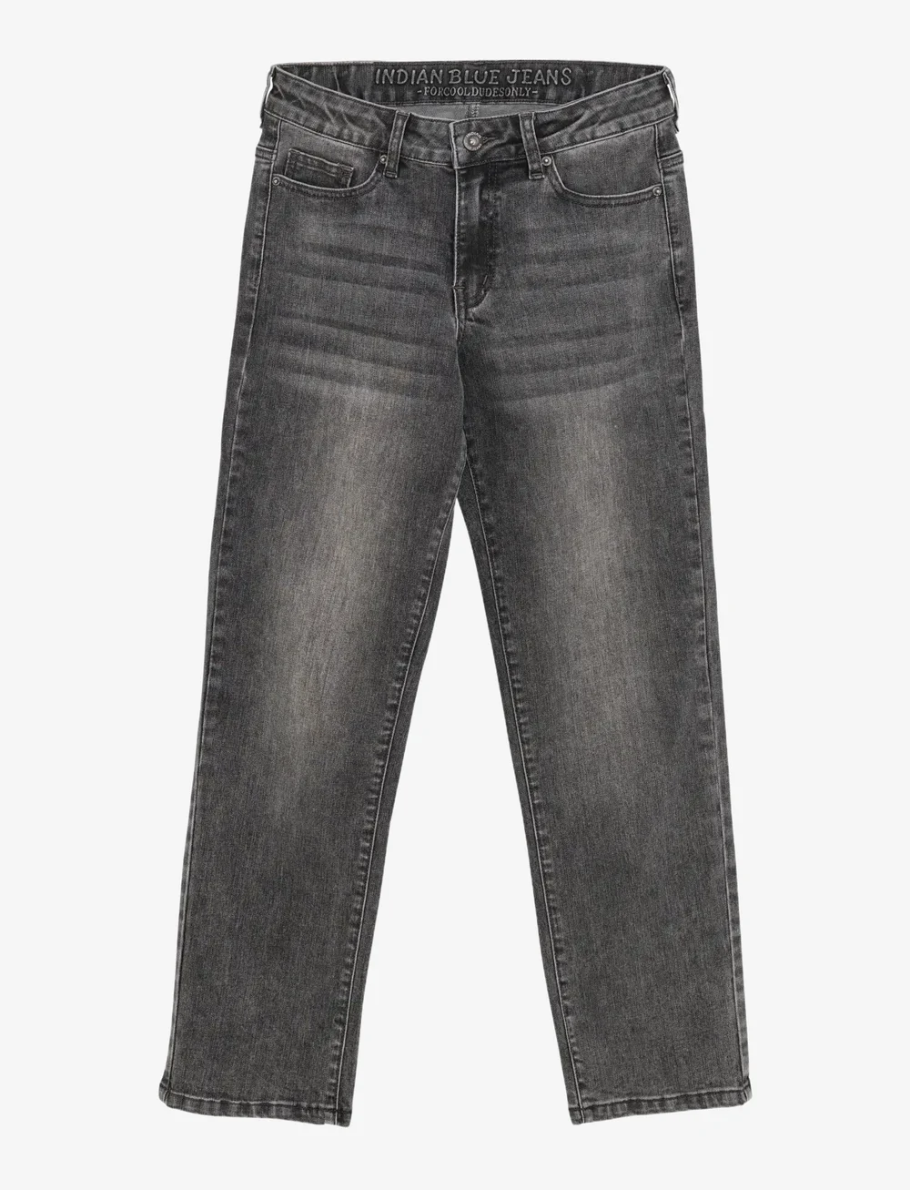 Indian Blue Jeans - 2656 Wide Loose Fit Grey Jeans - brede jeans - dark grey denim - 1