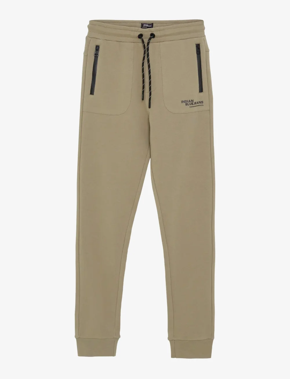 Indian Blue Jeans - Jogpant Zip - mjukisbyxor - timber wolf - 1