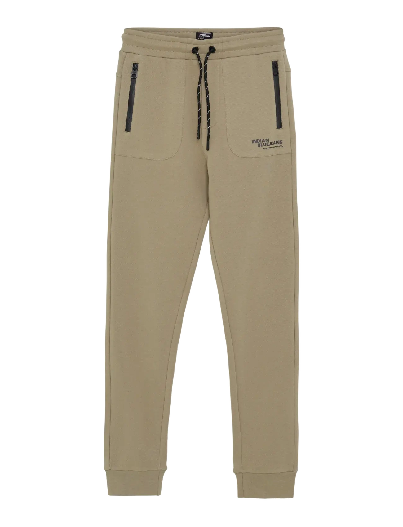 Indian Blue Jeans Jogpant Zip - 4 for 3 - TIMBER WOLF / khaki/green