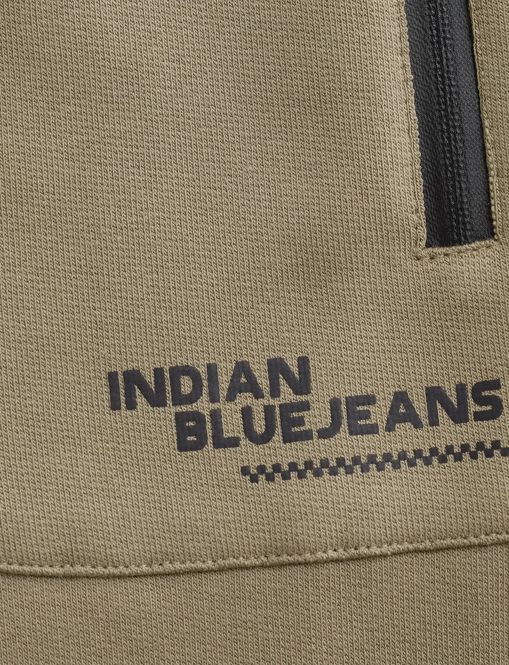 Indian Blue Jeans - Jogpant Zip - mjukisbyxor - timber wolf - 5