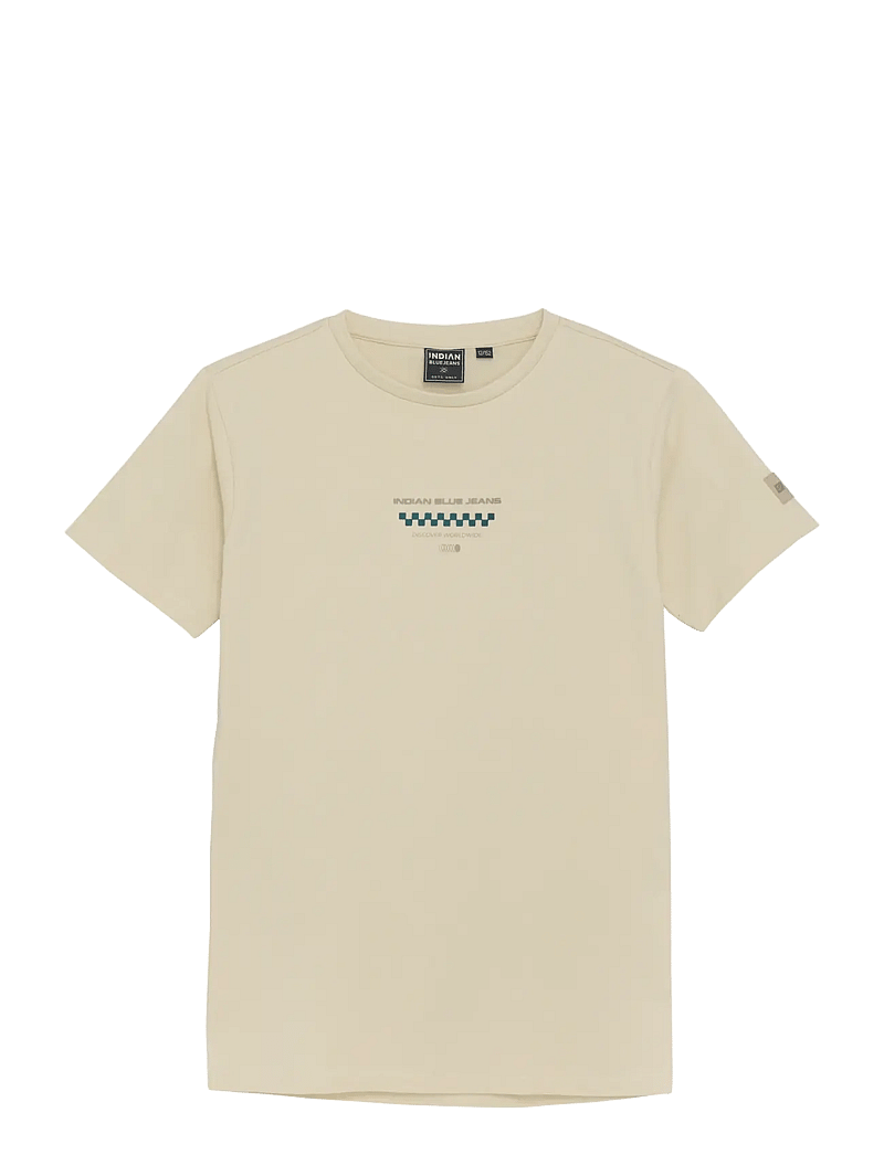 Indian Blue Jeans - T-Shirt Chest Print - lühikeste varrukatega t-särgid - sandshell - 0