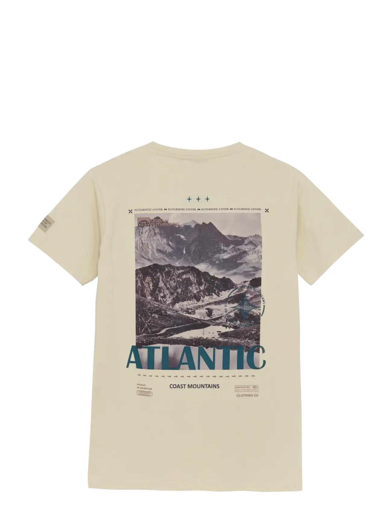 Indian Blue Jeans - T-Shirt Chest Print - kortärmade t-shirts - sandshell - 1