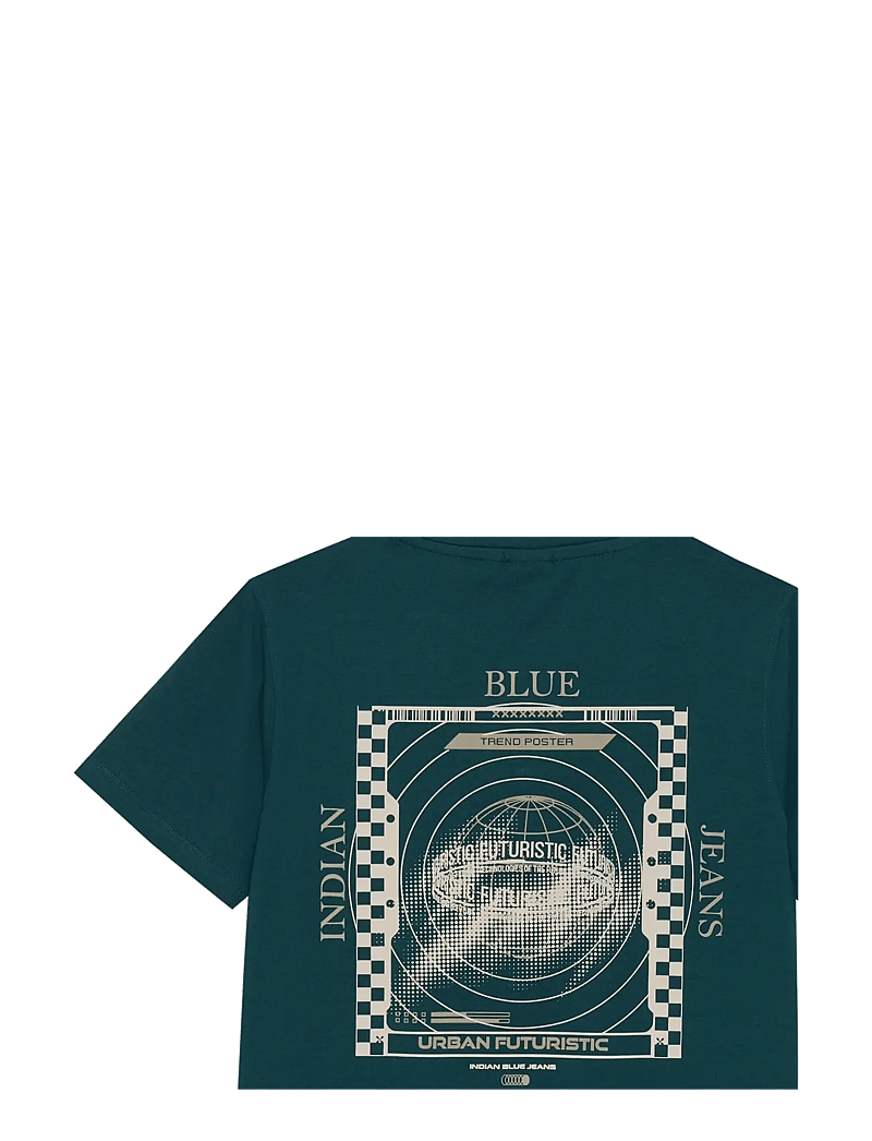 Indian Blue Jeans - T-Shirt Chest and Backprint - lühikeste varrukatega t-särgid - gulf coast - 2