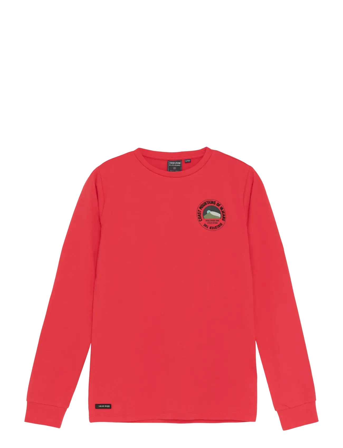 T-shirt Sleeve LS Round Print - HIBISCUS RED