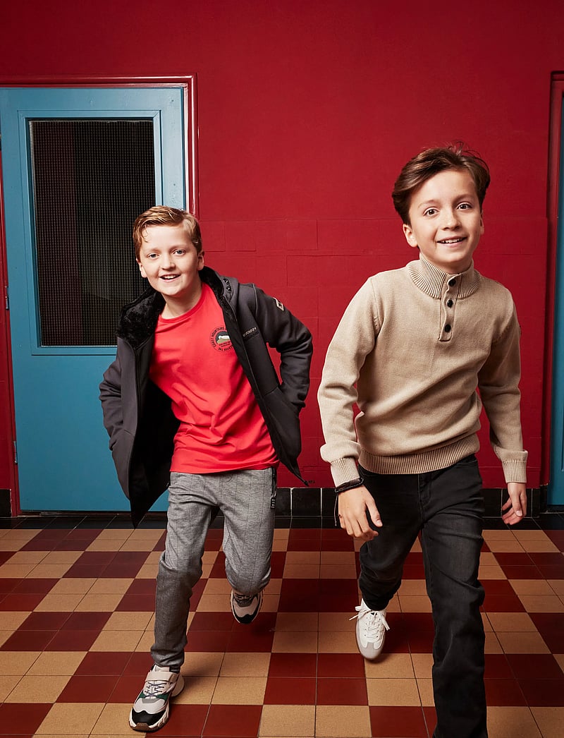 Indian Blue Jeans - T-shirt Sleeve LS Round Print - långärmade t-shirts - hibiscus red - 0