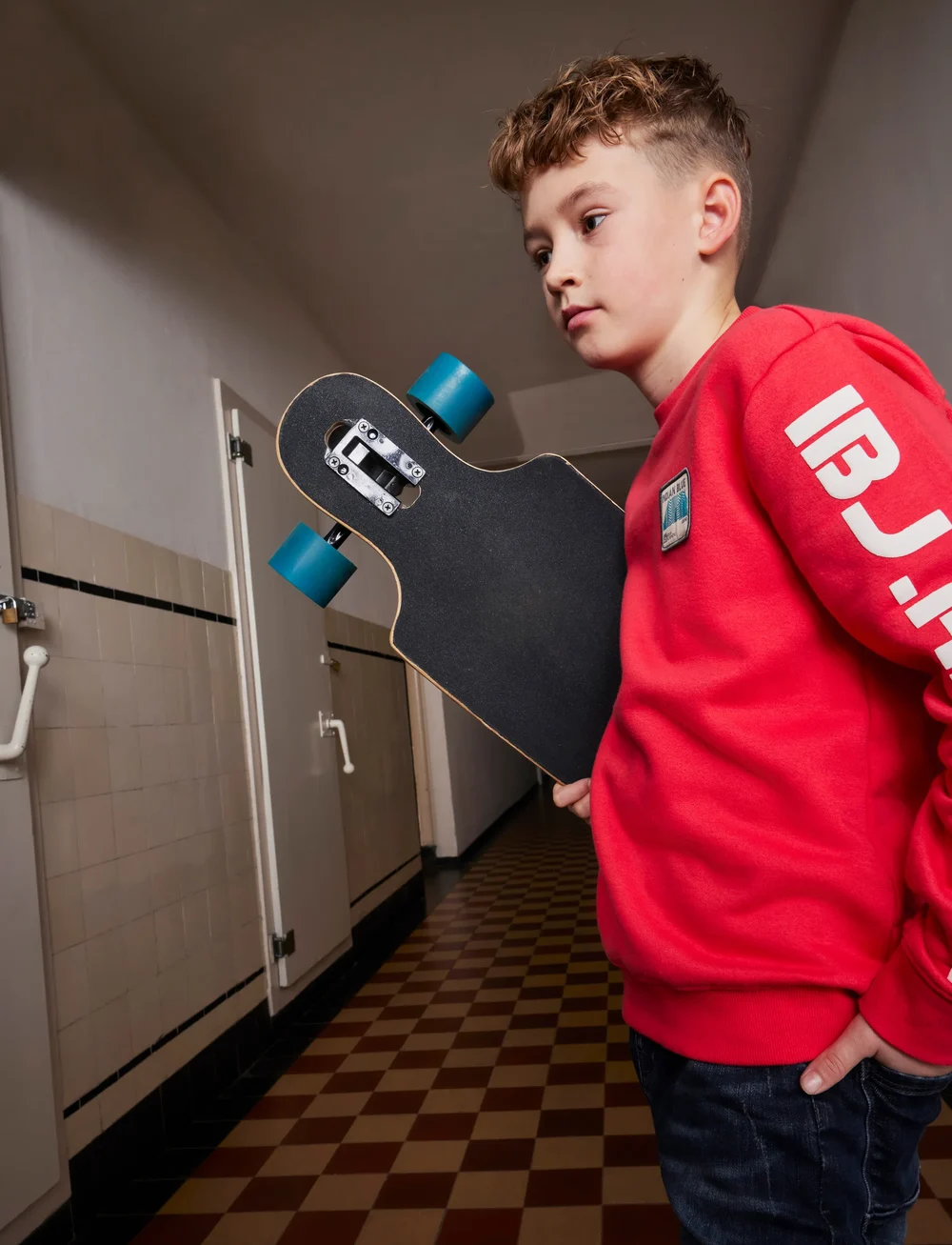 Indian Blue Jeans - Sweater Print Sleeve - sweatshirts - hibiscus red - 0