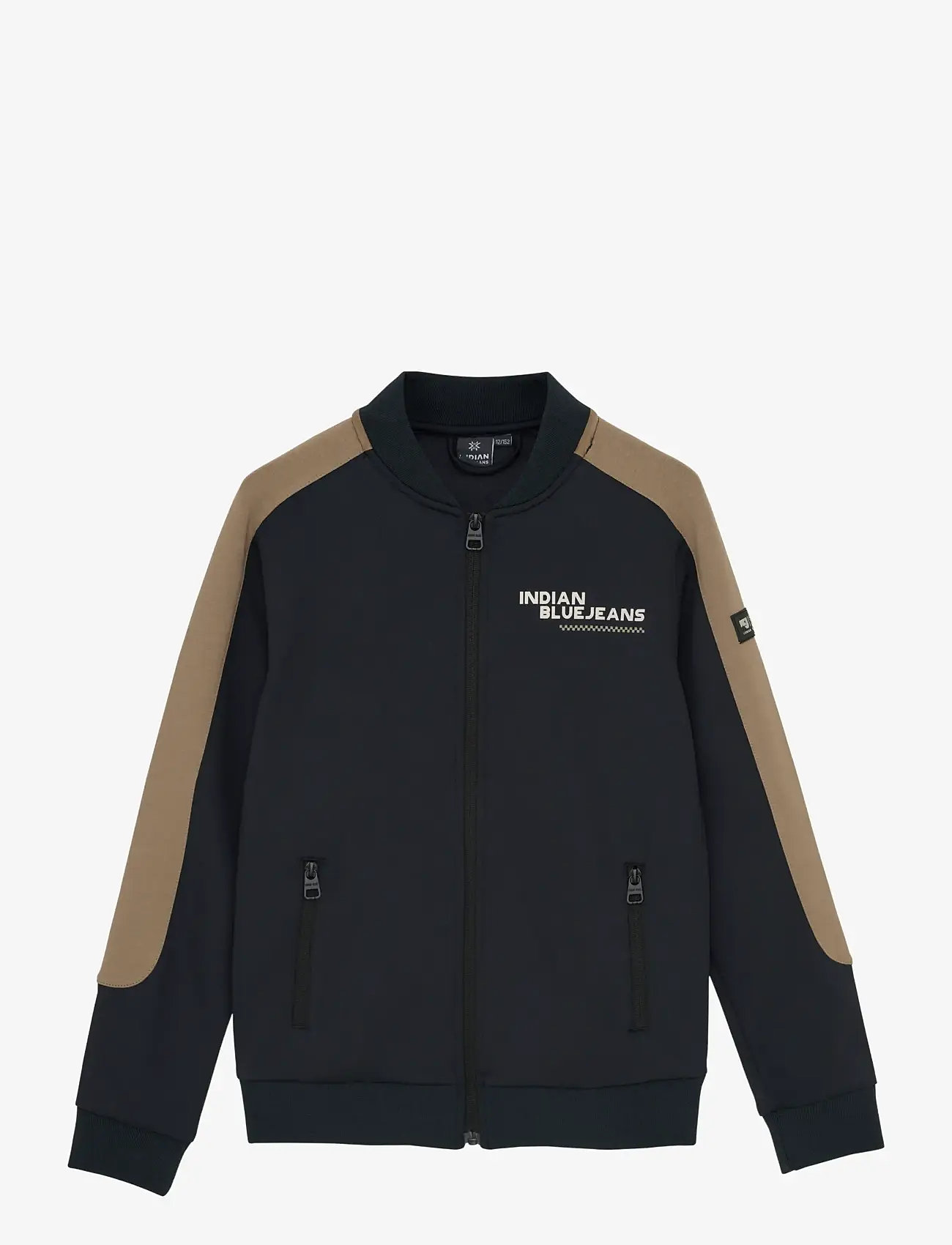 Indian Blue Jeans - Zipper Jacket Contrast Sleeve - light jackets - phantom - 1