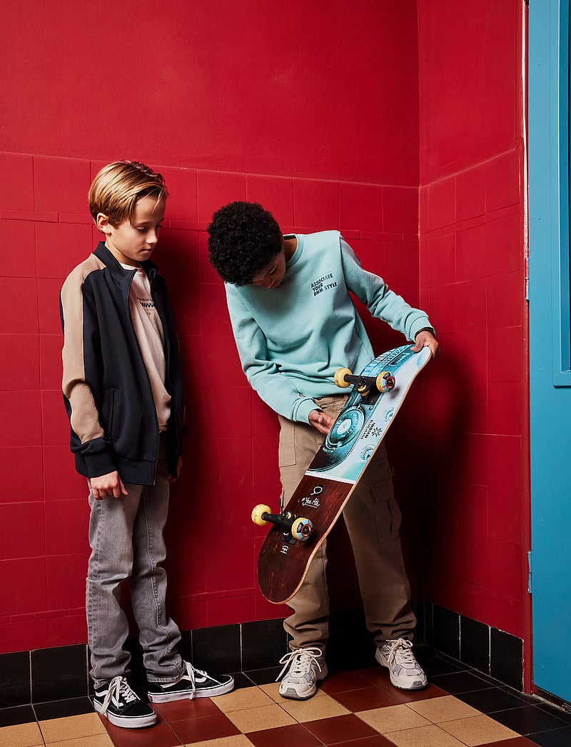 Indian Blue Jeans - Zipper Jacket Contrast Sleeve - light jackets - phantom - 3