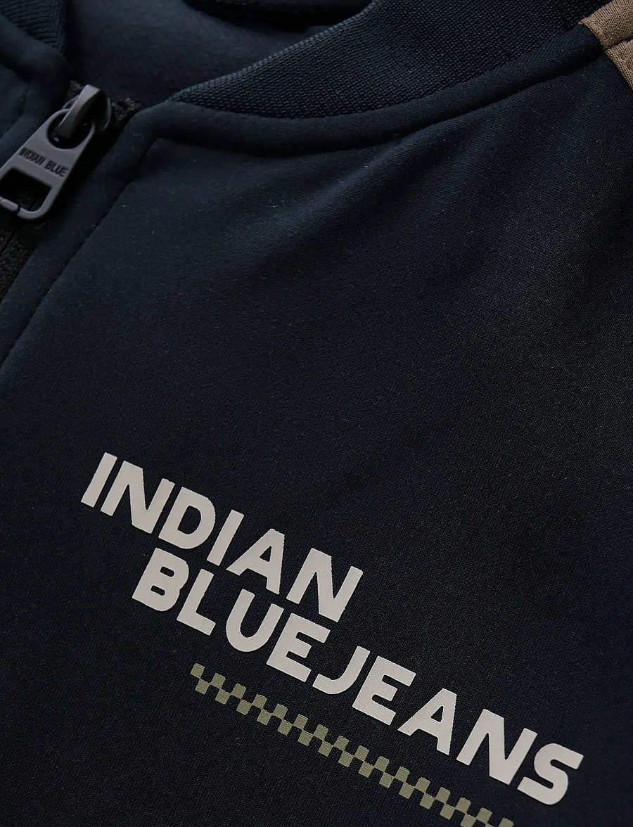 Indian Blue Jeans - Zipper Jacket Contrast Sleeve - leichte jacken - phantom - 5