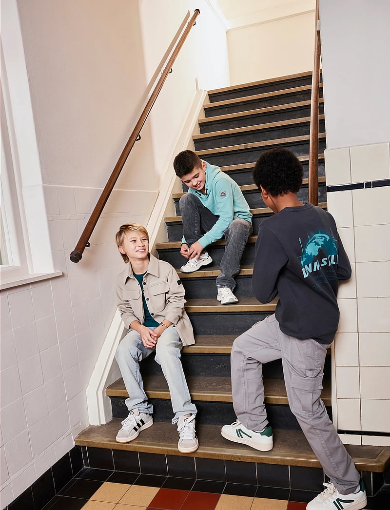 Indian Blue Jeans - Shirt Jack Twill Stretch Print - leichte jacken - timber wolf - 0