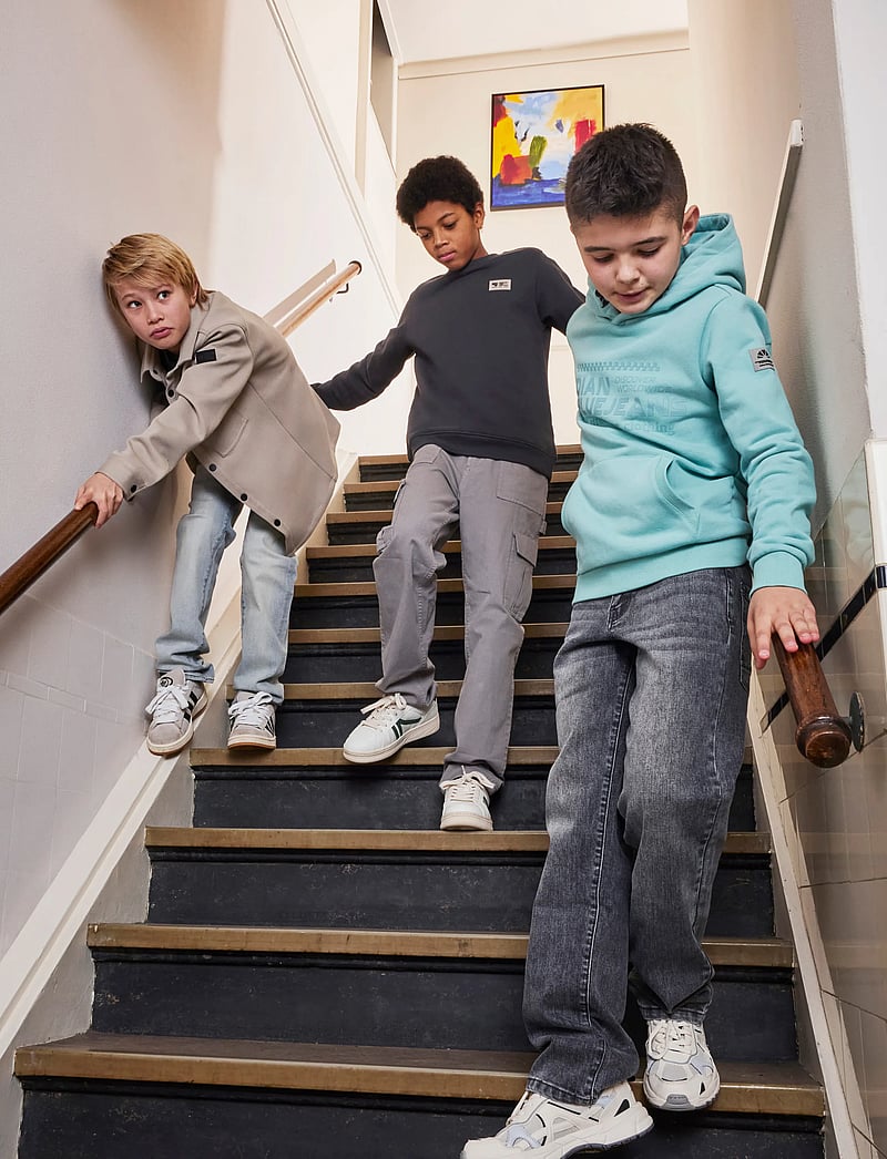 Indian Blue Jeans - Shirt Jack Twill Stretch Print - leichte jacken - timber wolf - 3