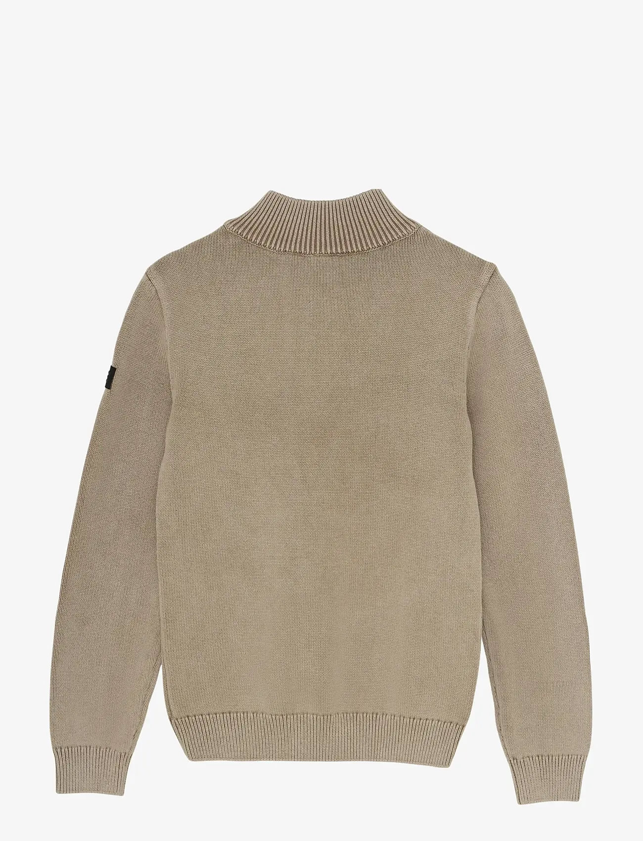 Indian Blue Jeans - Knitted Col Buttons Washed - stickade tröjor - timber wolf - 2