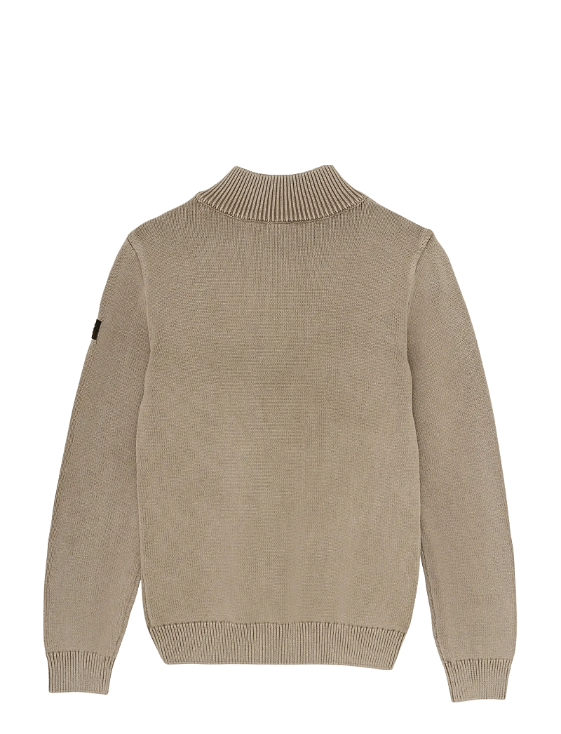 Indian Blue Jeans - Knitted Col Buttons Washed - stickade tröjor - timber wolf - 2