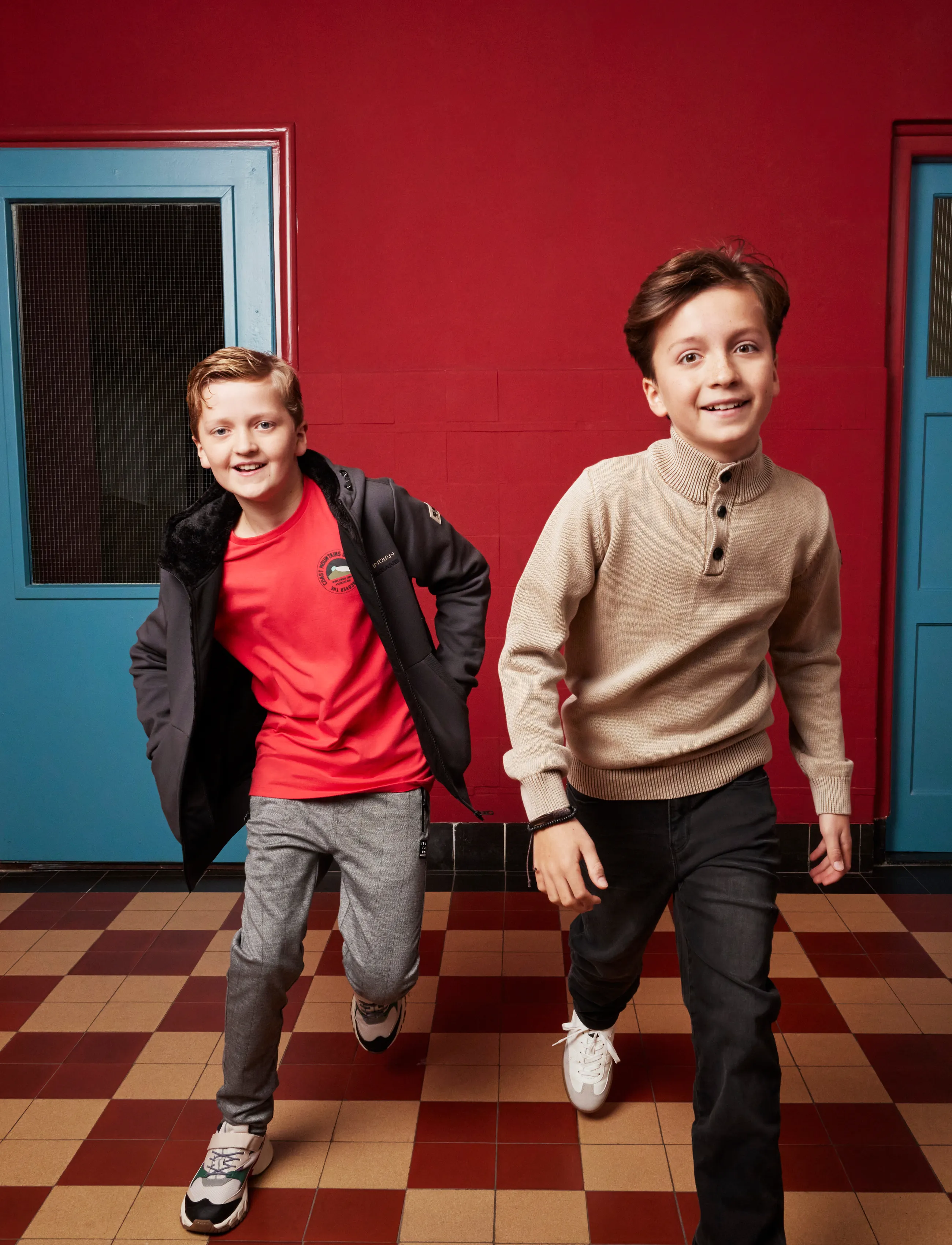 Indian Blue Jeans Knitted Col Buttons Washed - Jumpers - TIMBER WOLF / beige