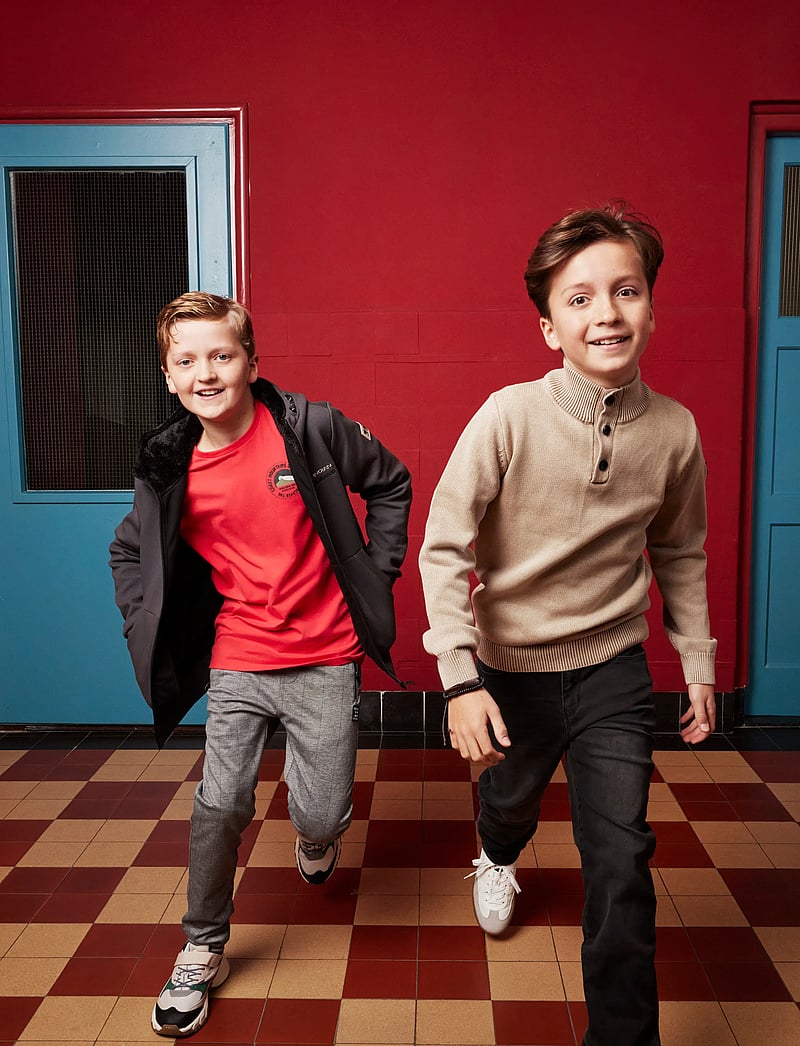 Indian Blue Jeans - Knitted Col Buttons Washed - stickade tröjor - timber wolf - 0