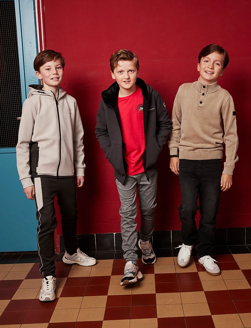 Indian Blue Jeans - Knitted Col Buttons Washed - stickade tröjor - timber wolf - 5