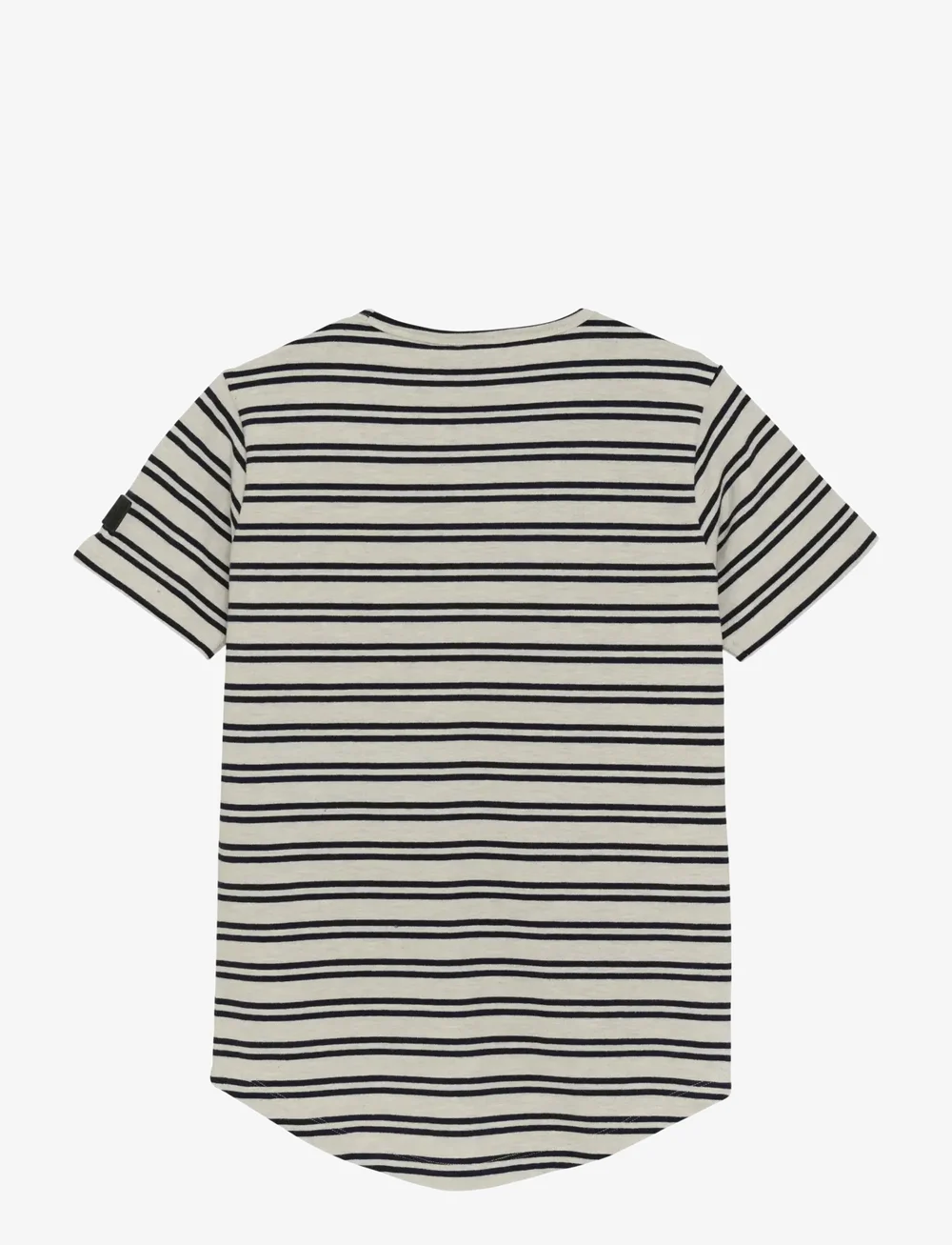 Indian Blue Jeans - T-Shirt Stripe Badge - short-sleeved t-shirts - light grey melange - 2