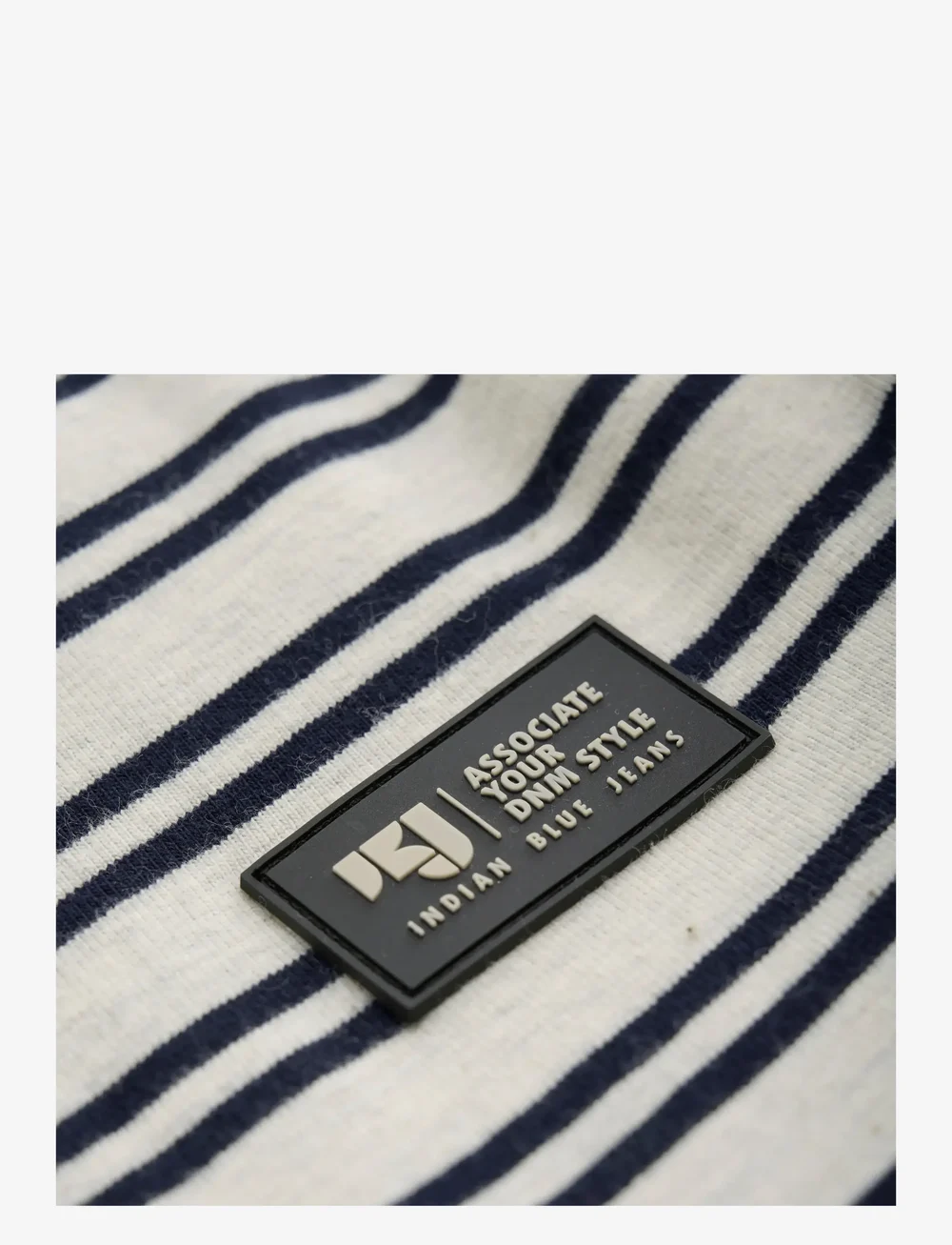 Indian Blue Jeans - T-Shirt Stripe Badge - short-sleeved t-shirts - light grey melange - 3