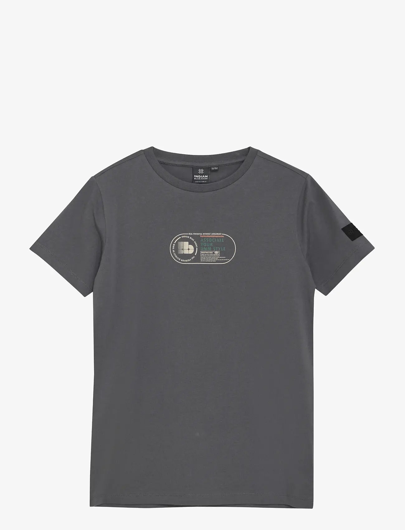 Indian Blue Jeans - T-Shirt DNM Style - kortärmade t-shirts - thunderstorm - 1