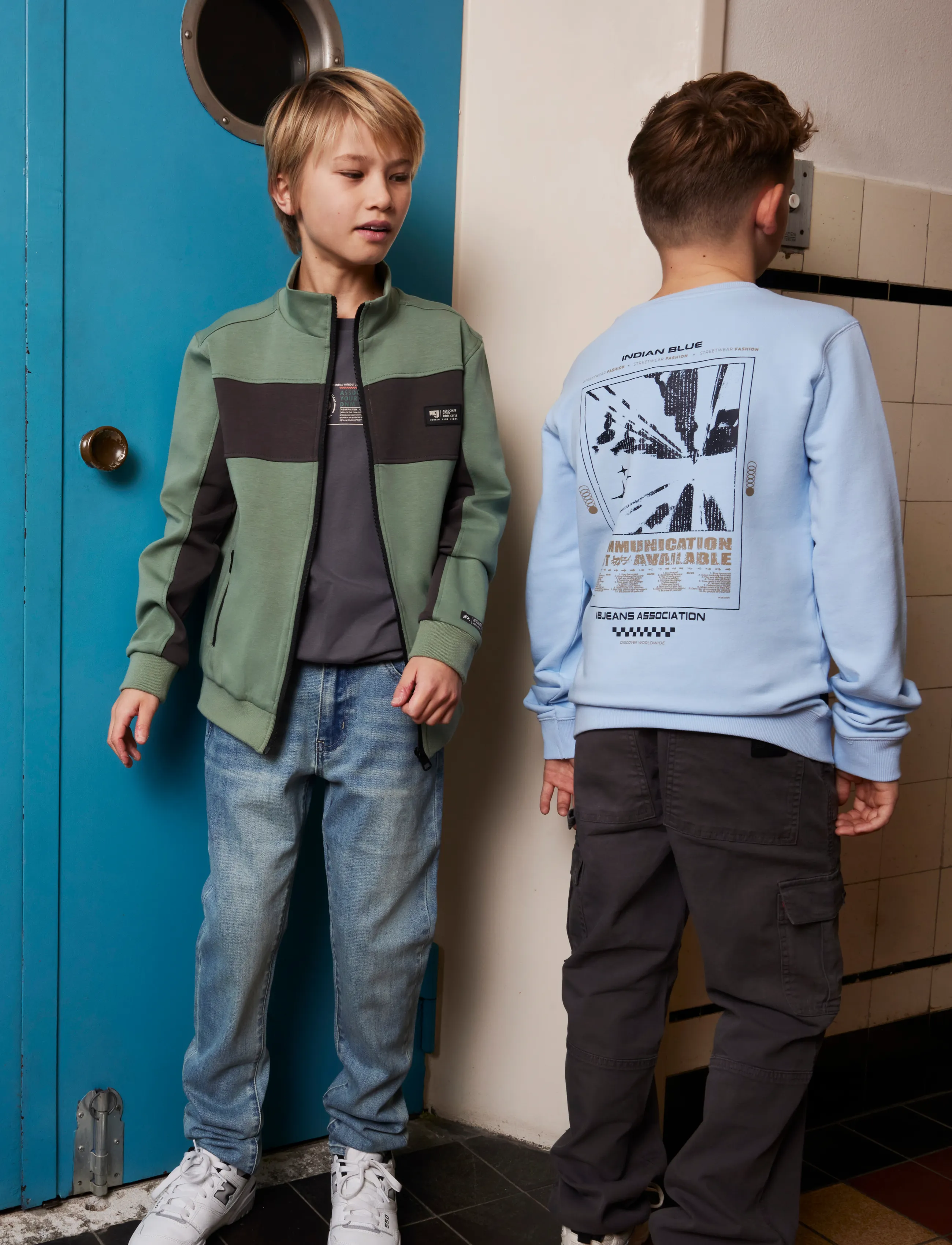 Indian Blue Jeans T-Shirt DNM Style - Oberteile & T-Shirts - THUNDERSTORM / grey