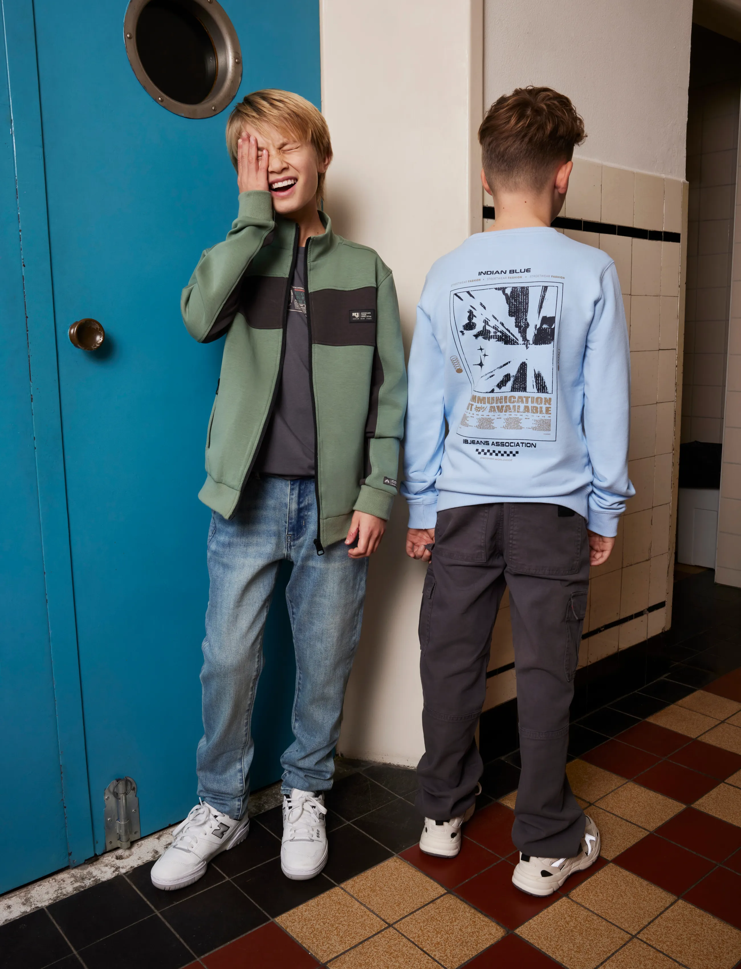 Indian Blue Jeans - T-Shirt DNM Style - kortermede t-skjorter - thunderstorm - 4