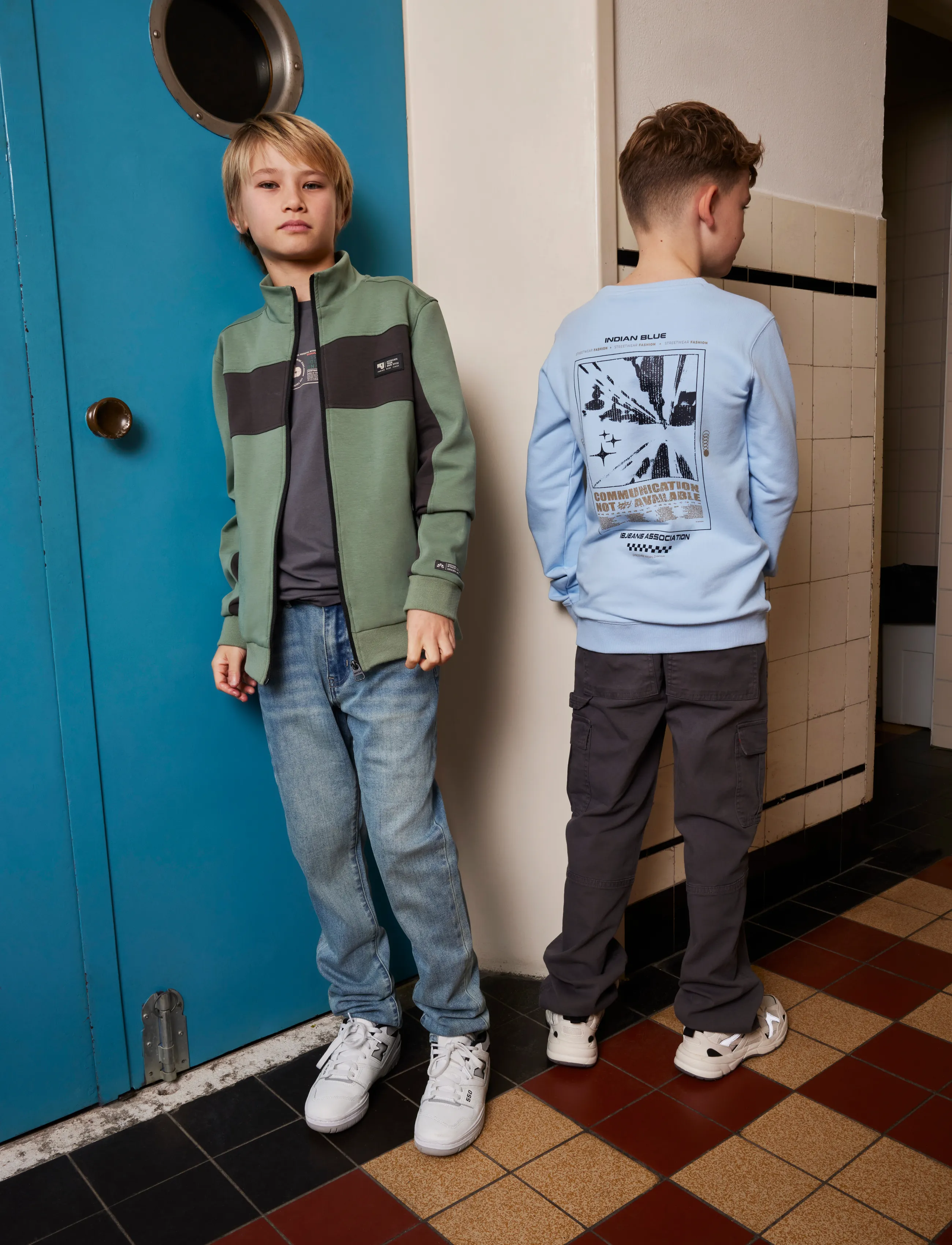 Indian Blue Jeans - T-Shirt DNM Style - kortermede t-skjorter - thunderstorm - 5