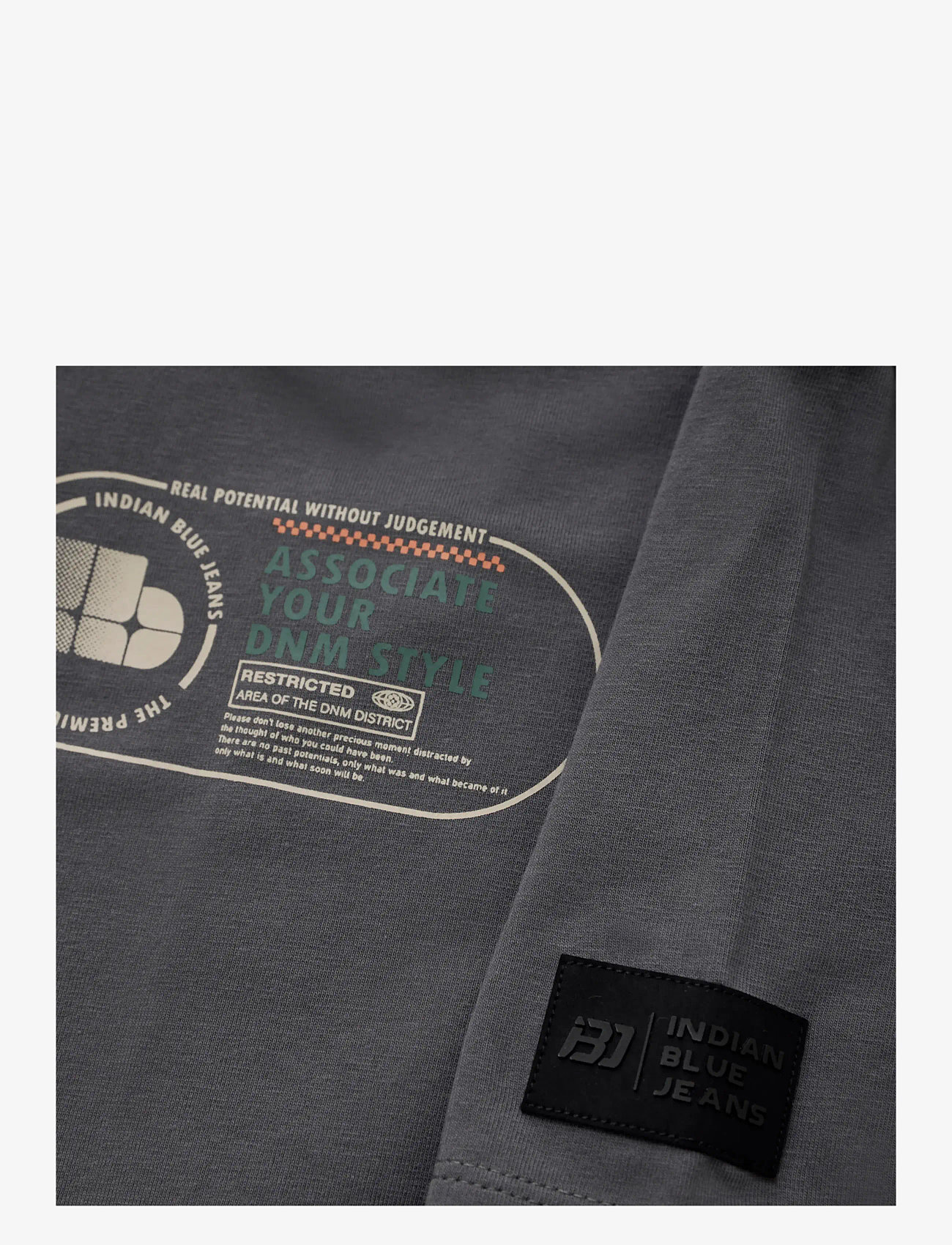Indian Blue Jeans - T-Shirt DNM Style - kortärmade t-shirts - thunderstorm - 3